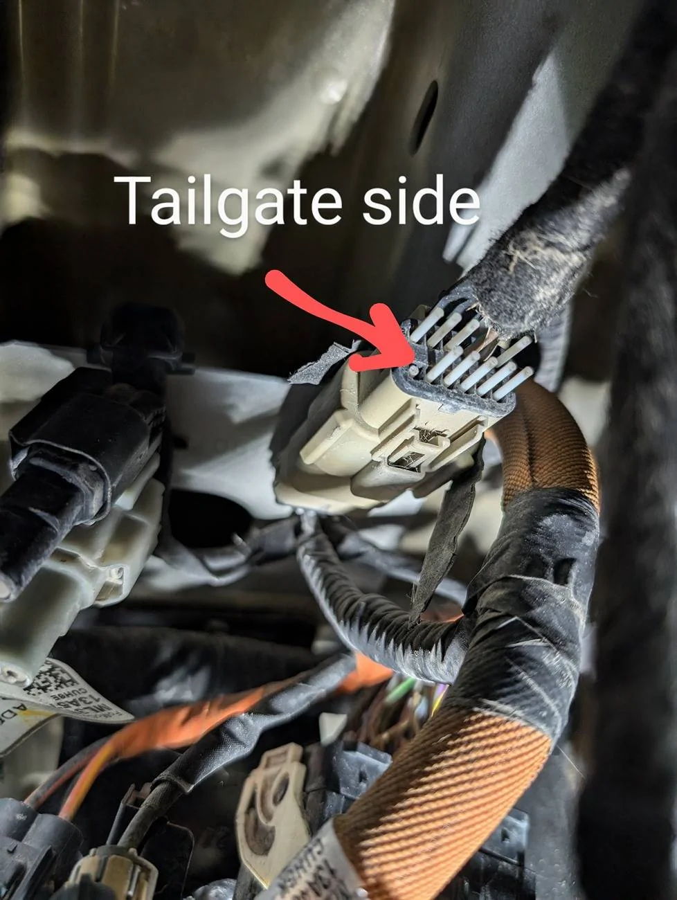 Ford F-150 Trailer light (i think) on tailgate. PXL_20240925_015218410~2