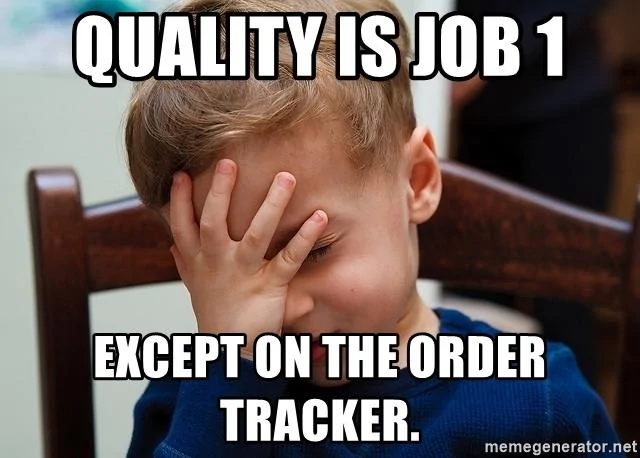 Ford F-150 11/15 Build Club quality-is-job-1-except-on-the-order-tracker