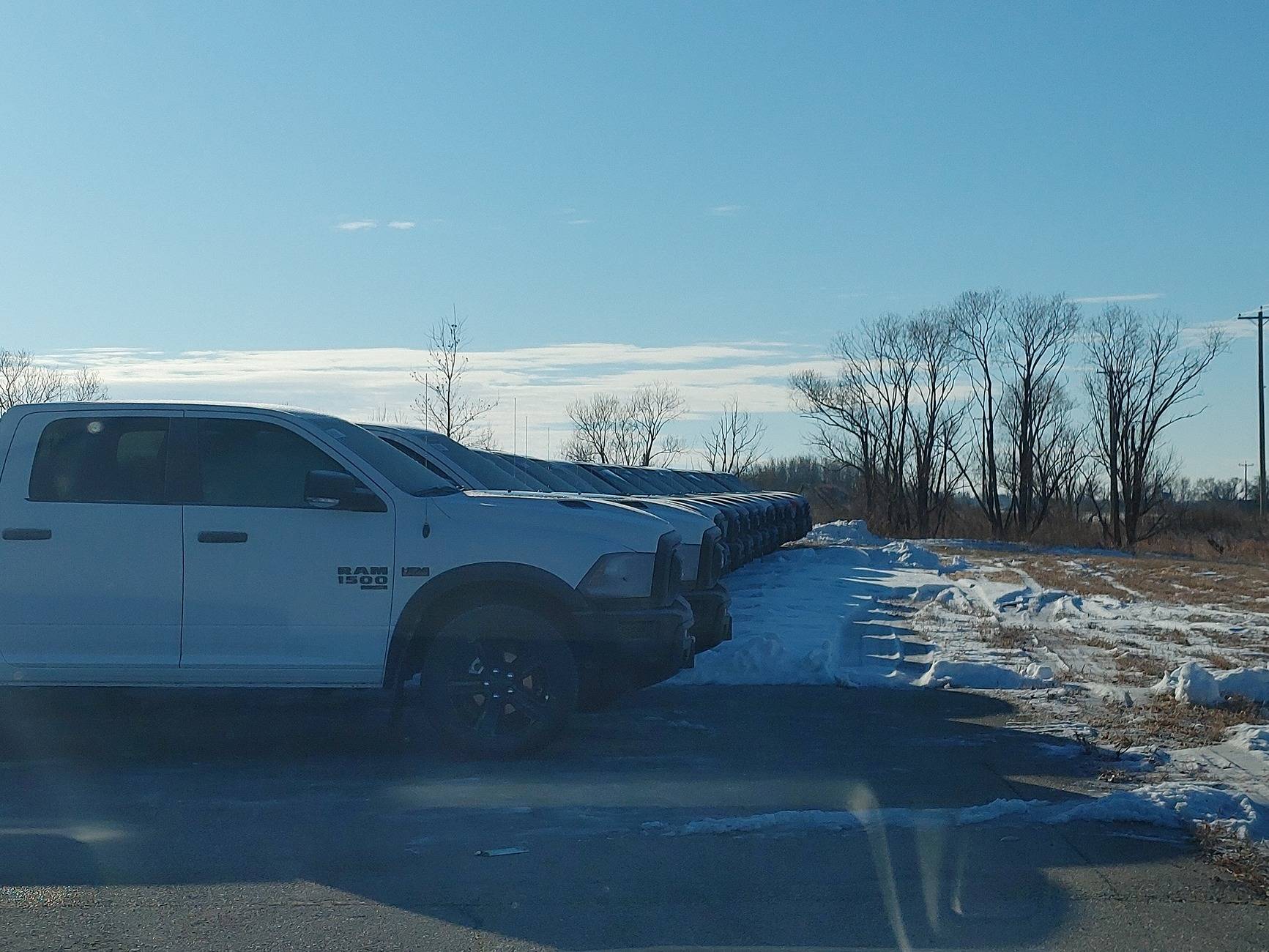 Ford F-150 A few Ram 1500's by the local Walmart Ram 3