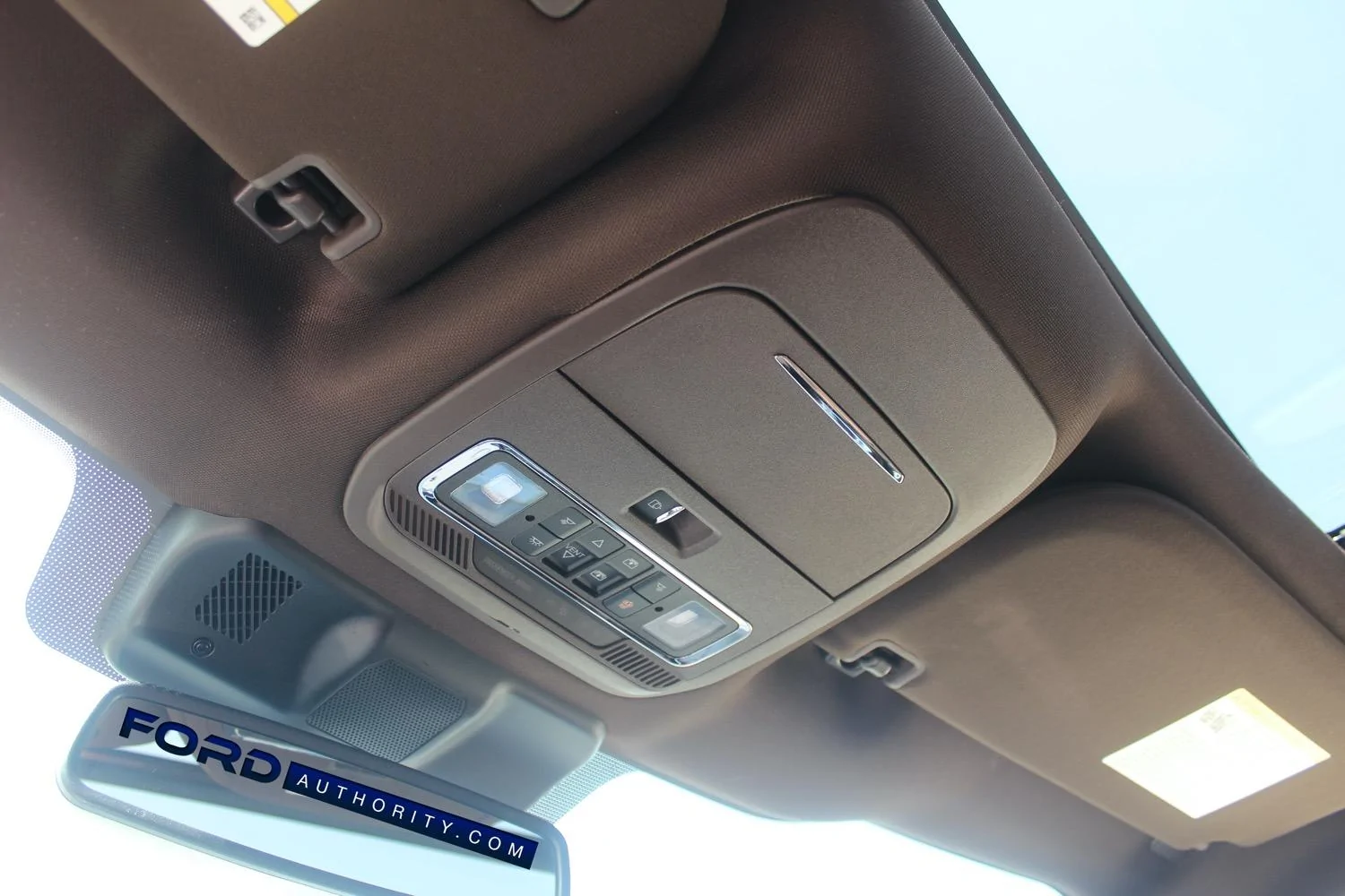 Ford F-150 KING RANCH Interior Photos and Videos (2021+ F-150 -- 14th Gen) -ranch-interior-front-row-026-overhead-console-jpg