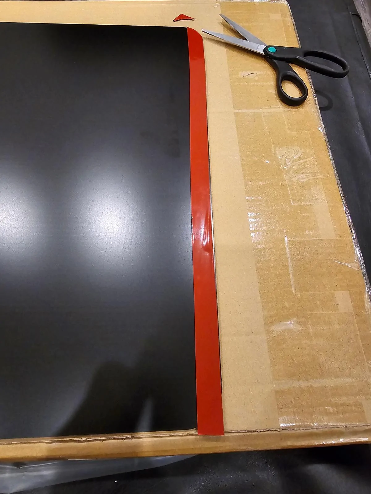 Ford F-150 LensunSolar Hood Solar Panel F-150 Powerboost BAP/Tremor Hood Installation Round The Tape with Scissors