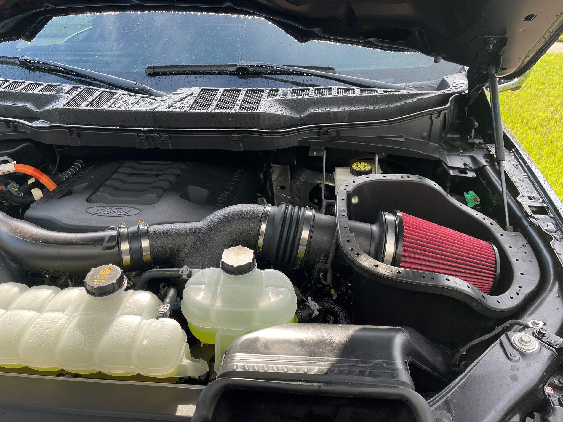 Ford F-150 Air intake for the Powerboost Roush1