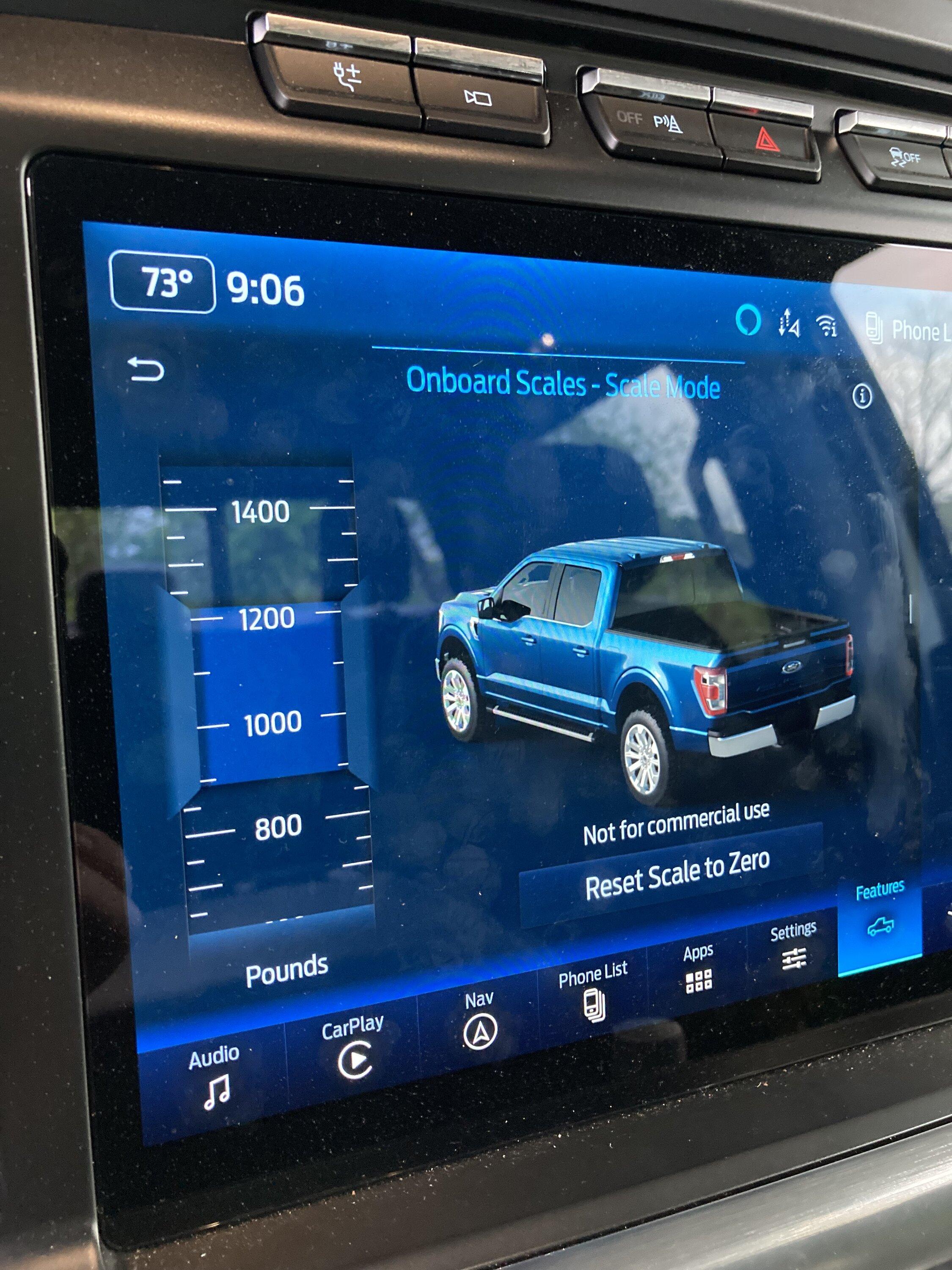 Ford F-150 Scale mode bug? scale-no load