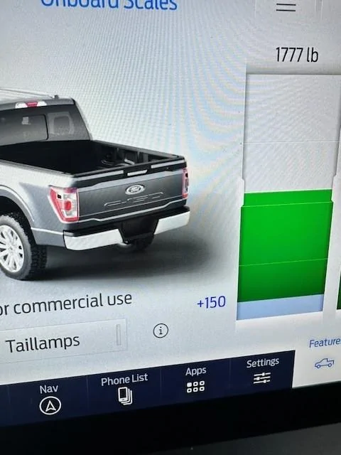 Ford F-150 Onboard scales not working after 2-inch level Scales