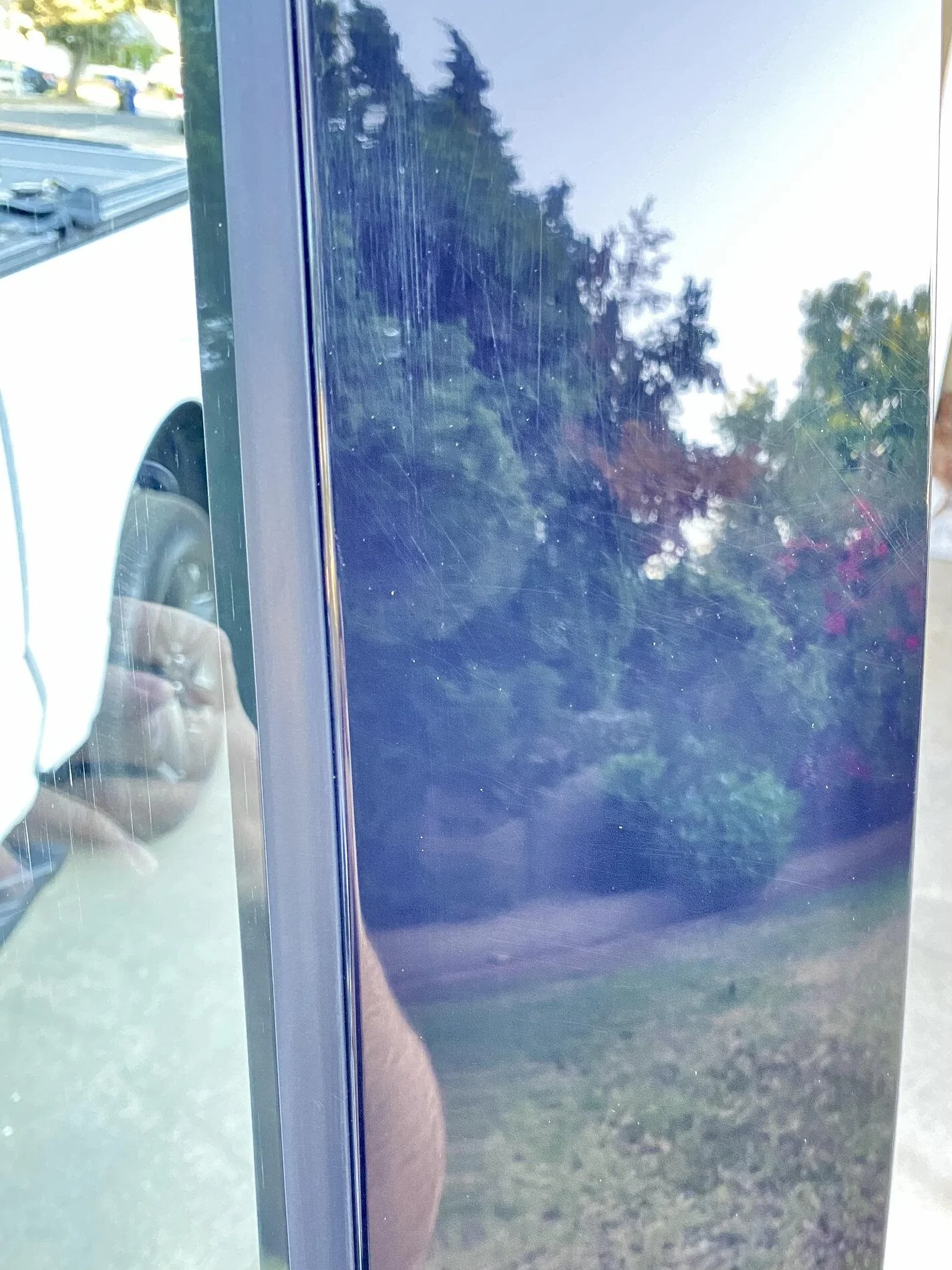 Ford F-150 B-Pillar Trim PPF and Matte Screen Protector! scratched