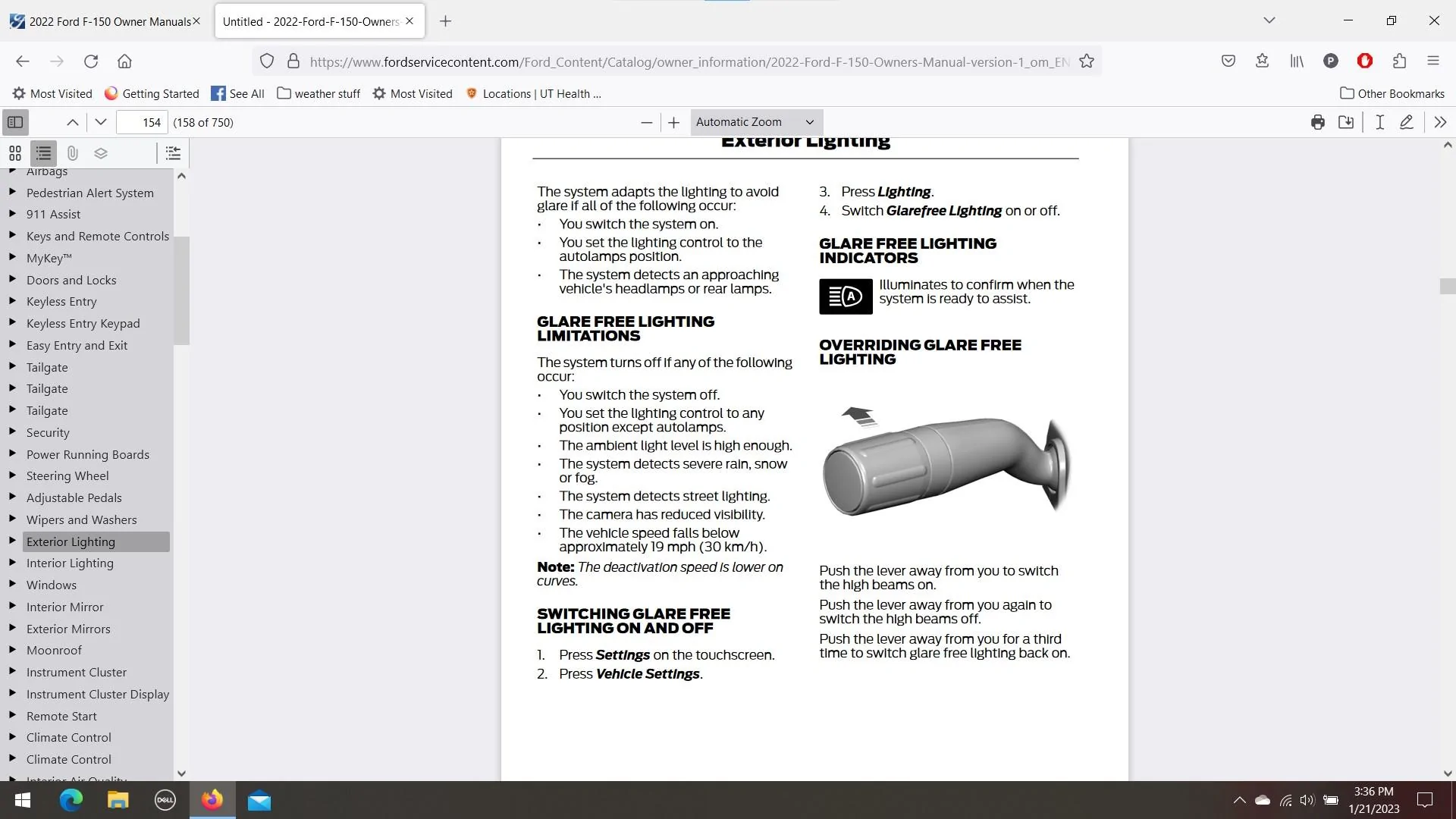 Ford F-150 Adaptive Head Lights - Coming to the US??? Screenshot 2023-01-21 153627