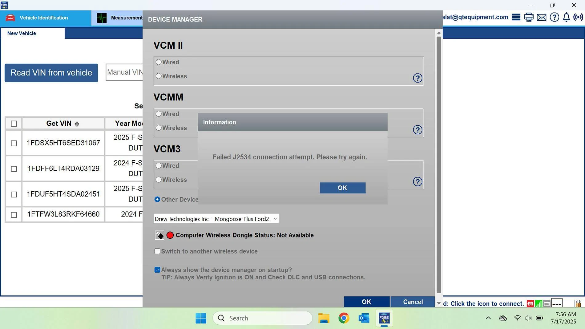 Ford F-150 ECU module programming guide using FDRS Screenshot 2025-07-17 075705