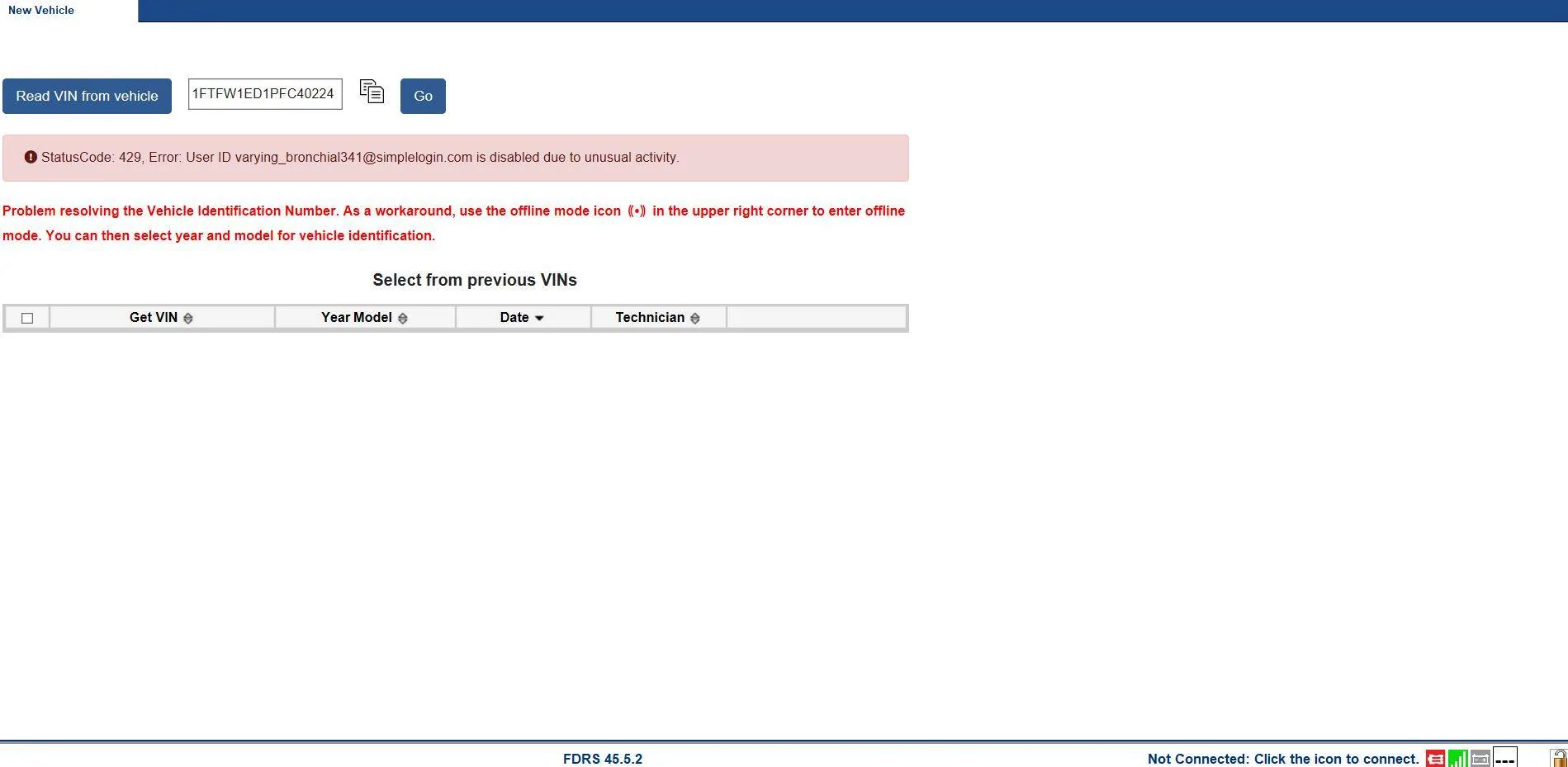 Ford F-150 fdrs problem account Screenshot 2025-07-21 142155