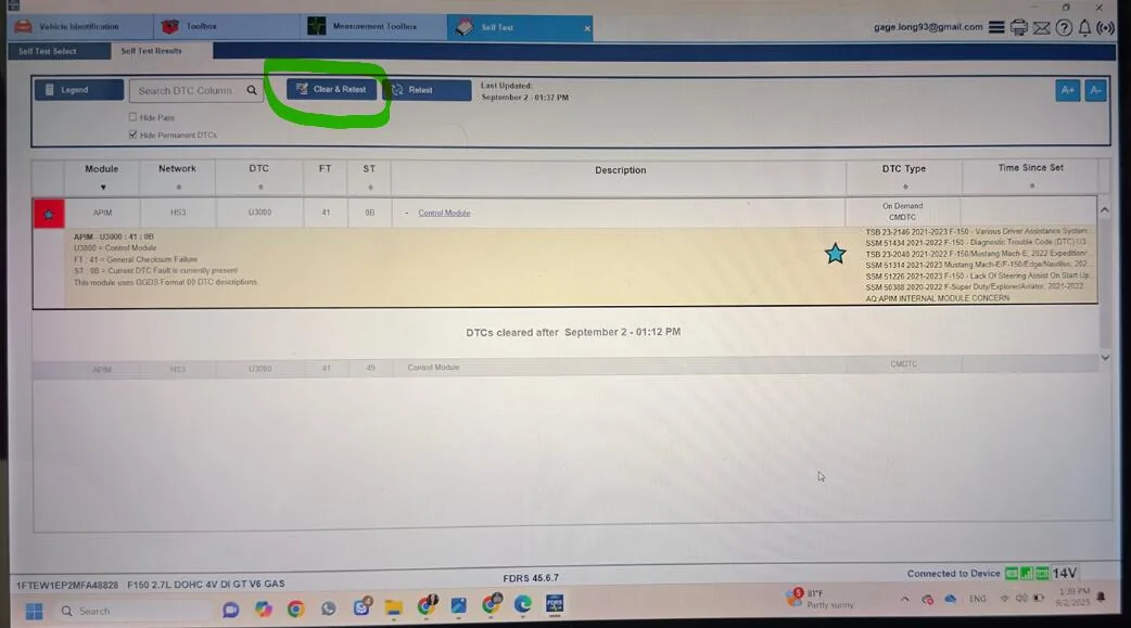 Ford F-150 ECU module programming guide using FDRS Screenshot 2025-09-02 173256
