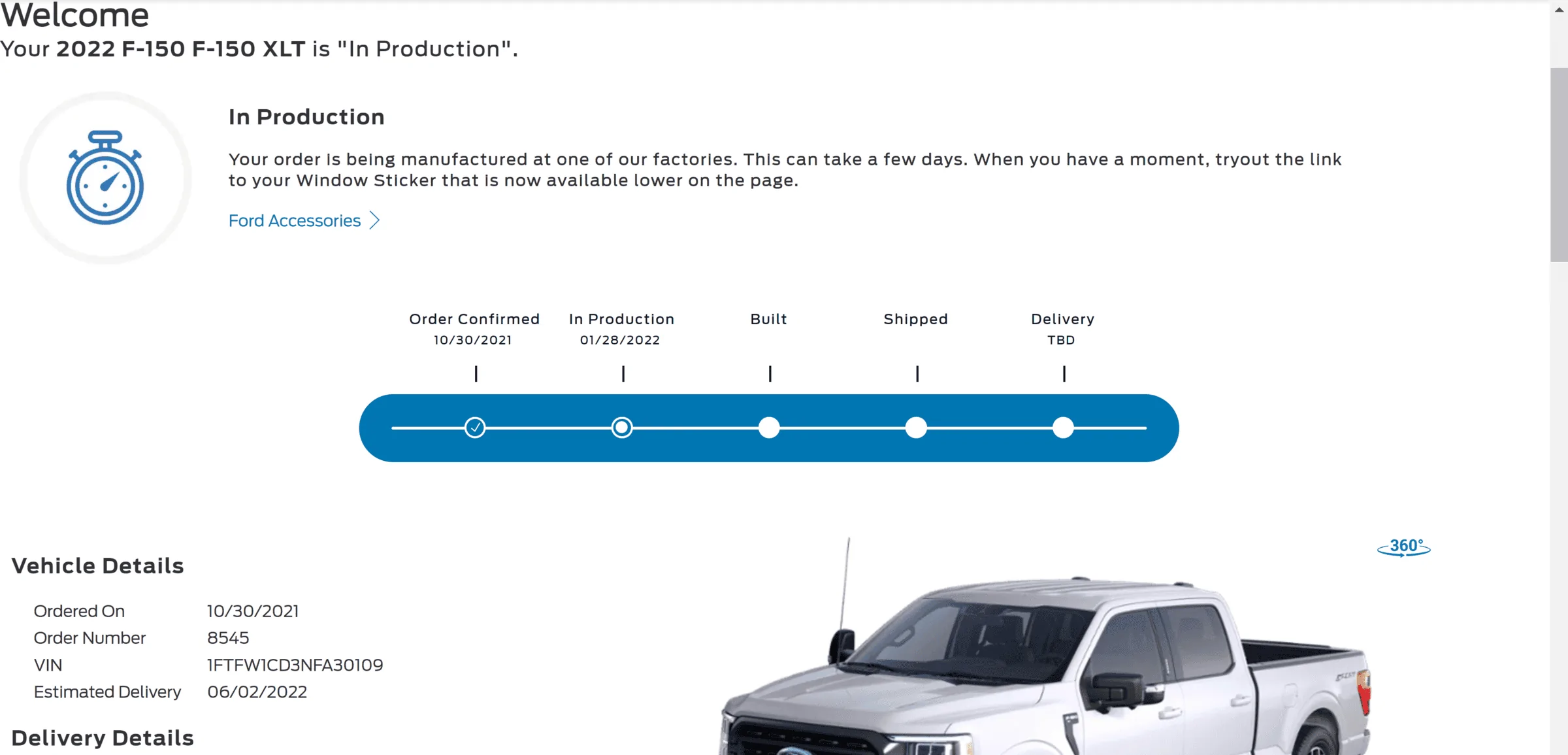Ford F-150 01/24/2022 Build Week Screenshot (4)