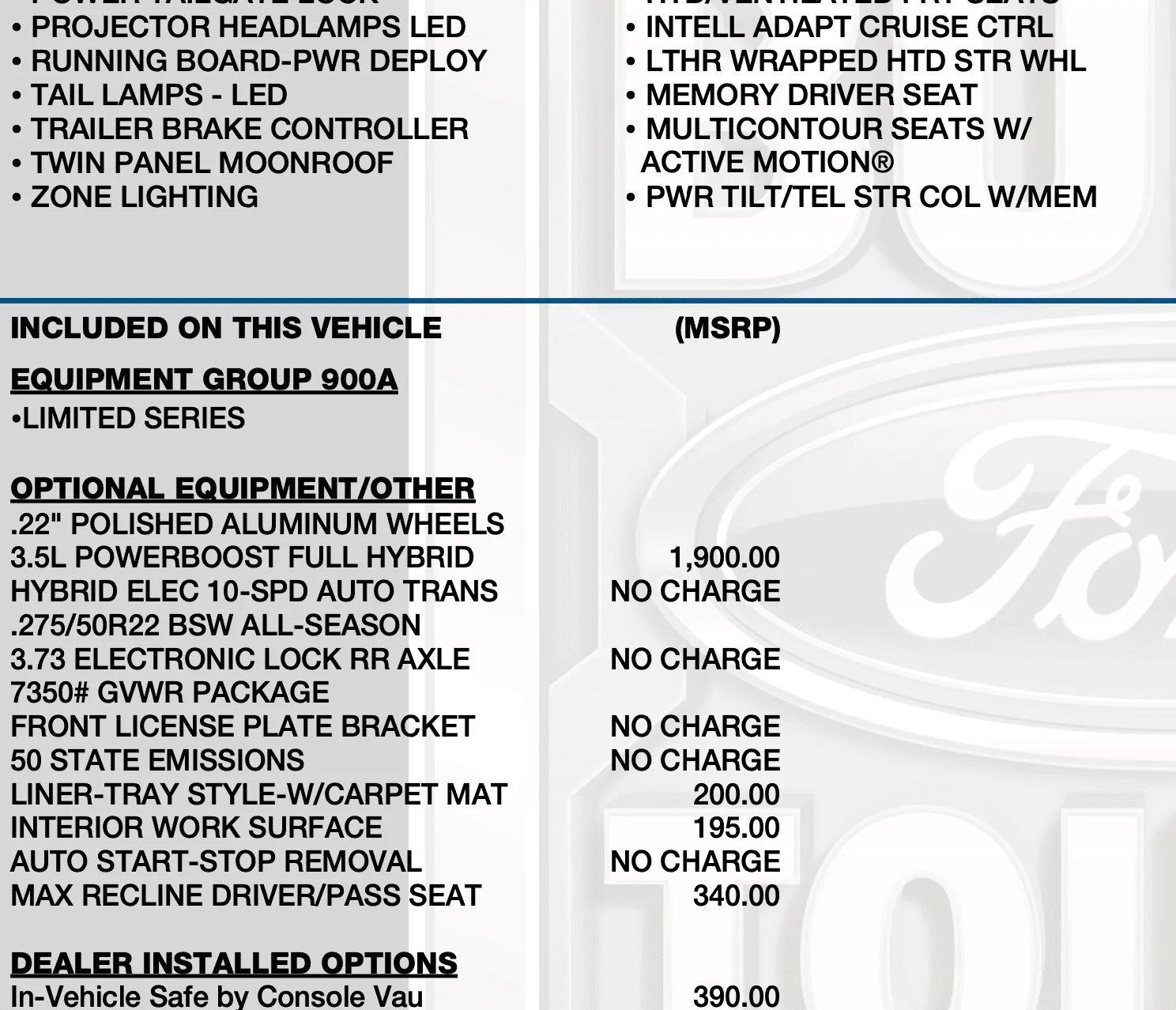 Ford F-150 Max Recline/Active motion. screenshot_1045