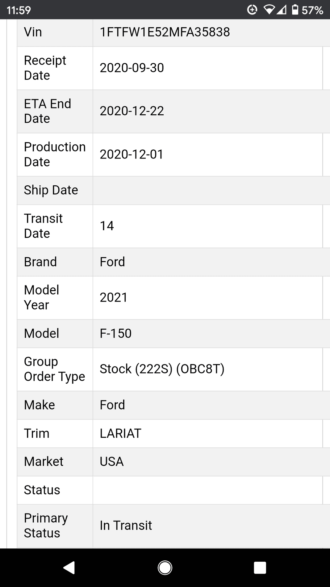 Ford F-150 2021+ F-150 Orders Tracking List & Stats [Enter Yours!] Screenshot_20201203-115955