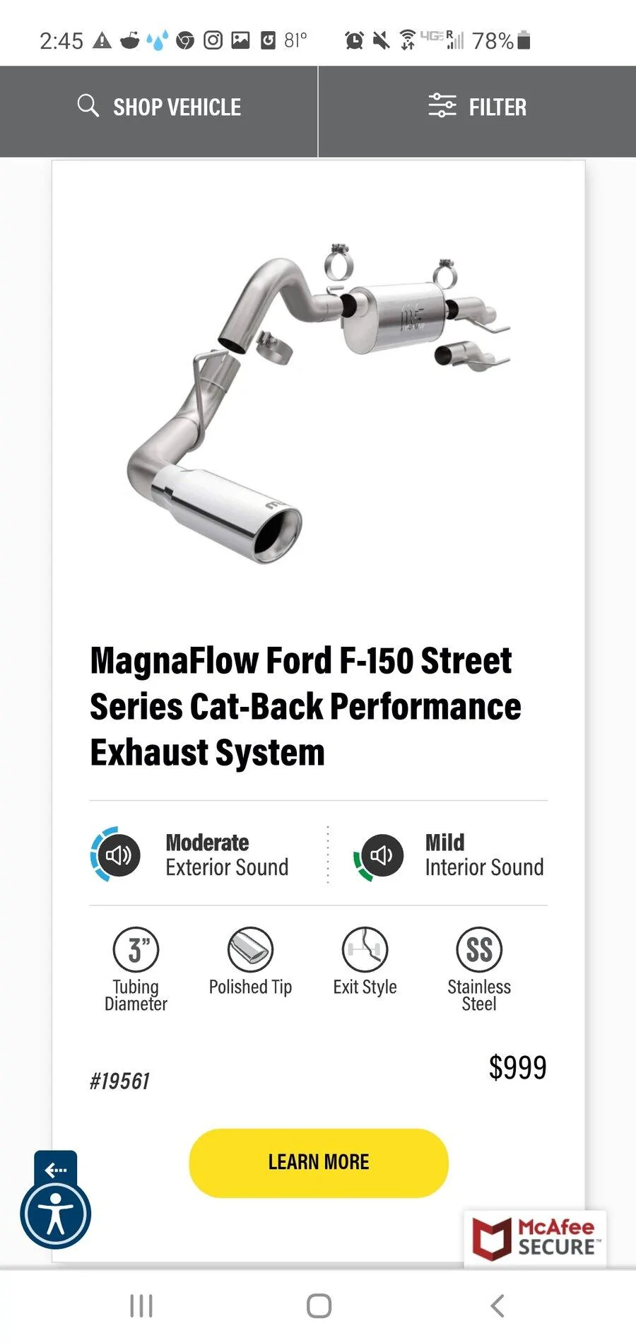 Ford F-150 Magnaflow Exhaust? Screenshot_20210610-144510_Chrom