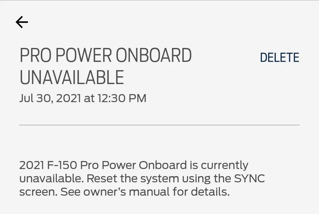 Ford F-150 Towed for major electrical issues Screenshot_20210801-041731_FordPass