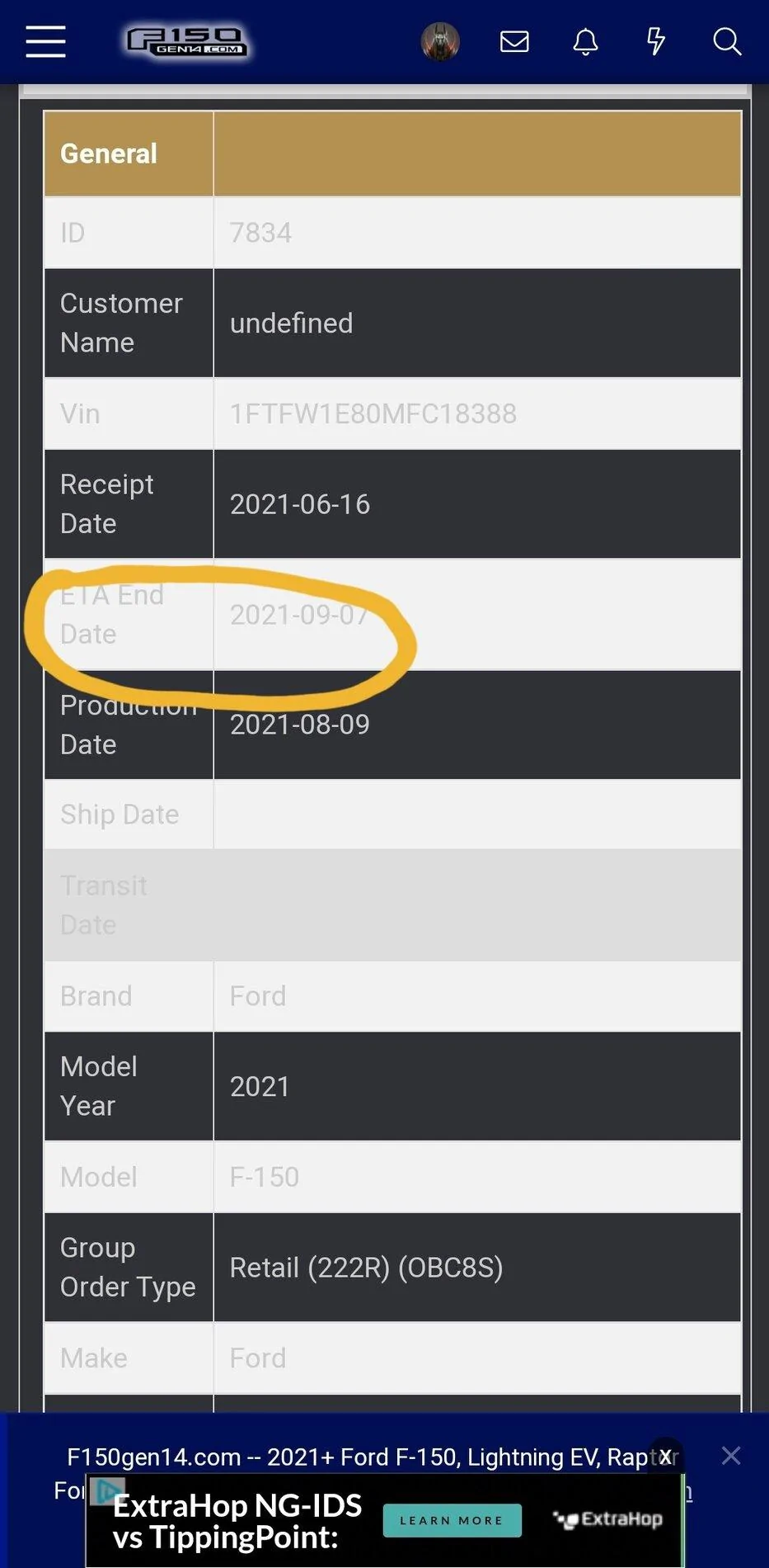 Ford F-150 8/9 Build Week Screenshot_20210810-223108_Chrom