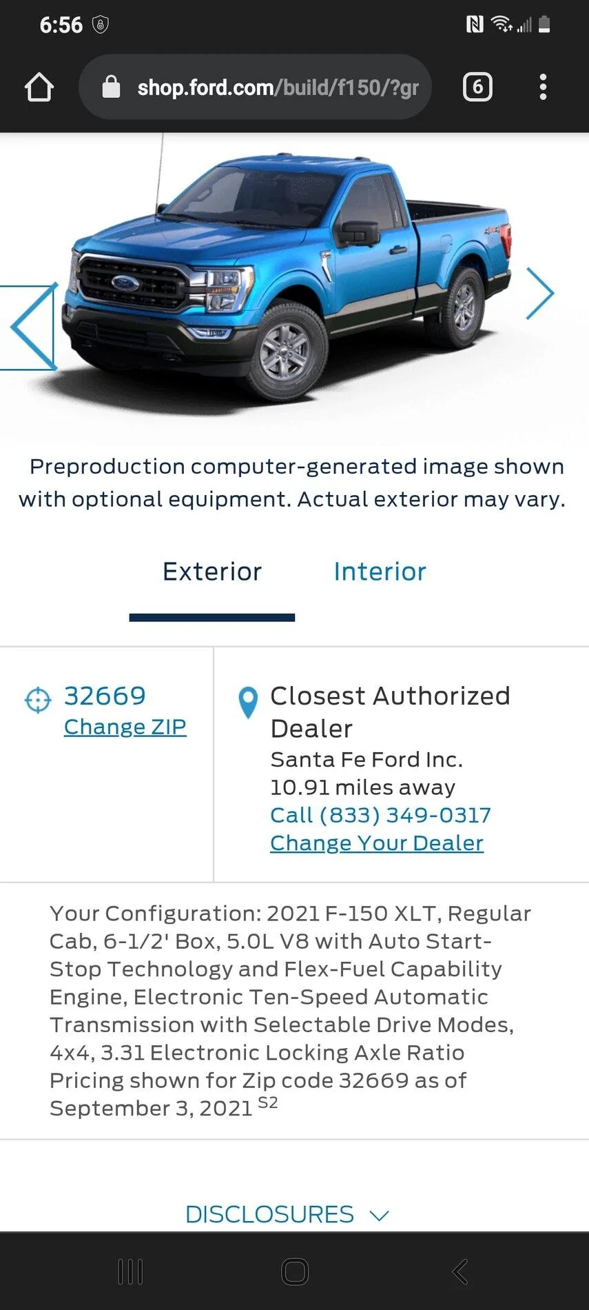 Ford F-150 Build question for performance 4x4 on single cab Screenshot_20210903-065627_Chrom
