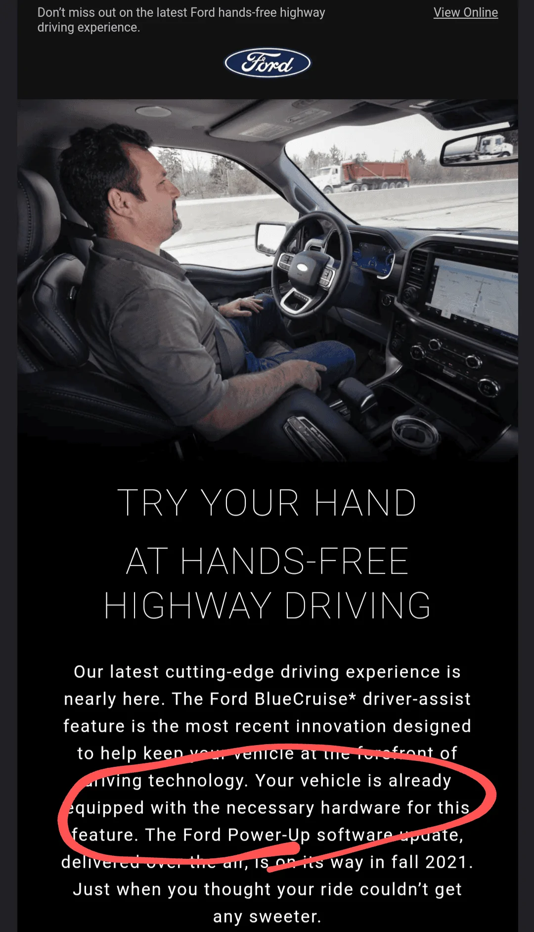 Ford F-150 BlueCruise on non-Co-Pilot360 Active prep? Screenshot_20210909-093553