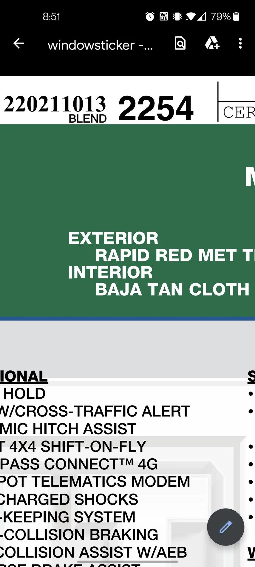 Ford F-150 10/11 Build Week Screenshot_20211015-205147