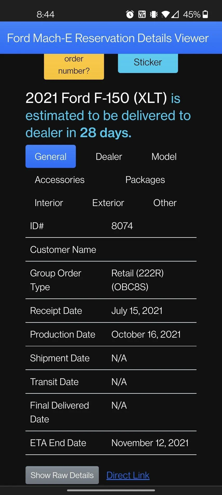Ford F-150 10/11 Build Week Screenshot_20211016-204416