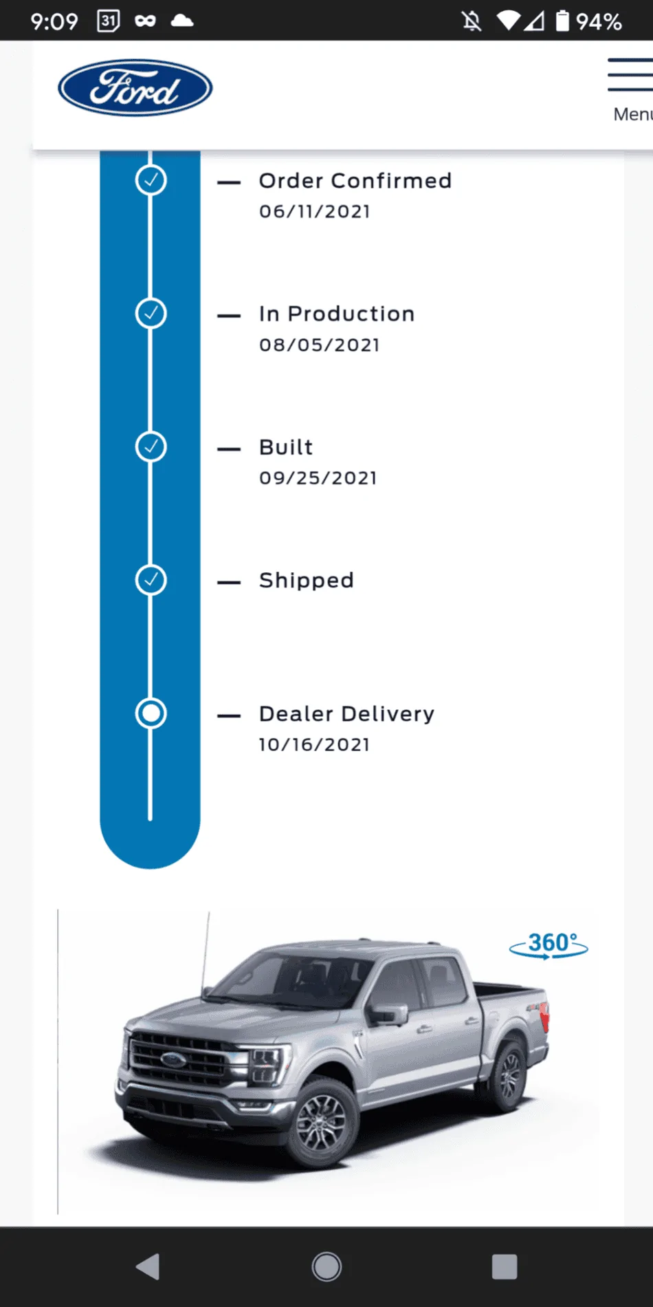 Ford F-150 8/2 Build Week Screenshot_20211017-090910