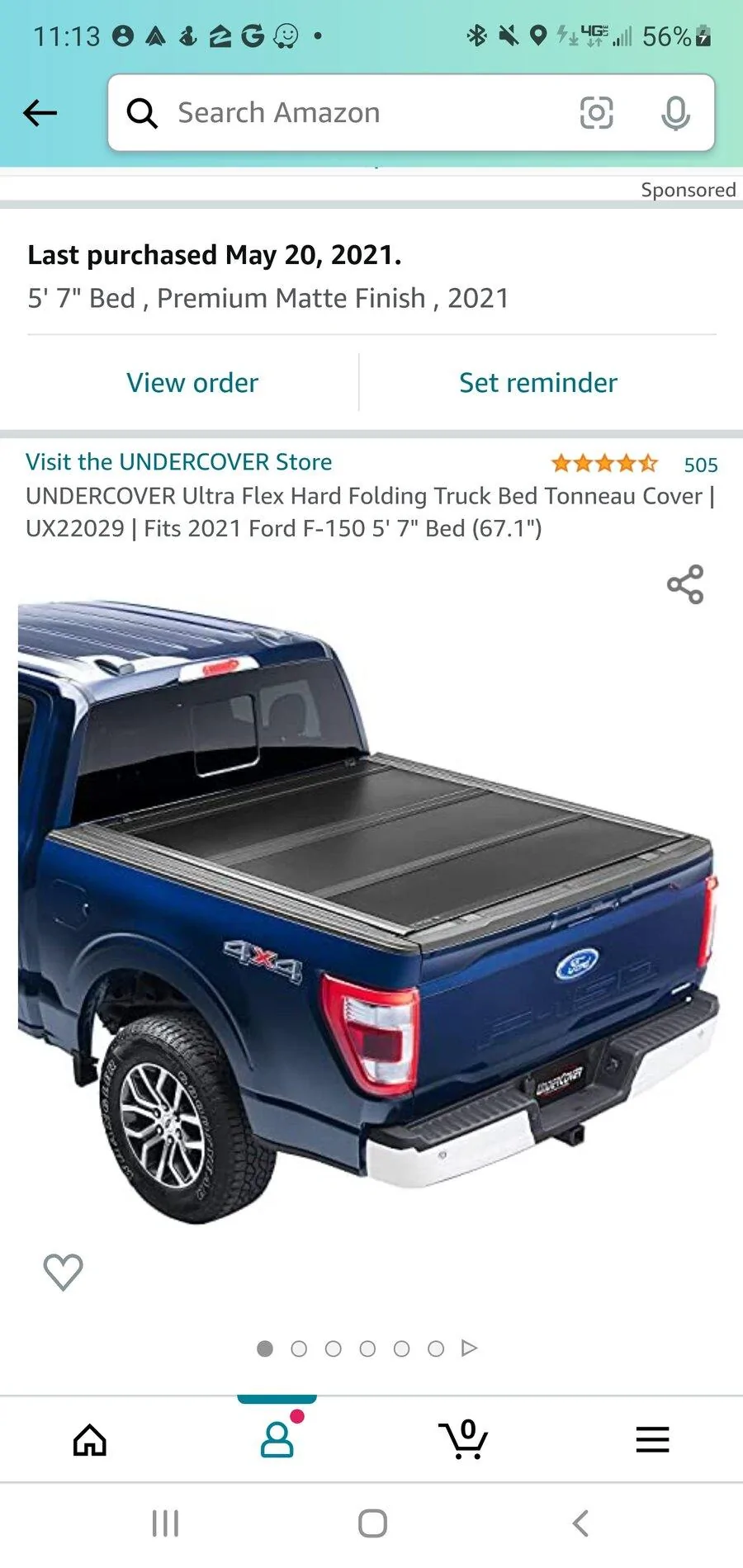 Ford F-150 13th Gen Undercover flex with power tailgate Screenshot_20211027-111328_Amazon Shopping