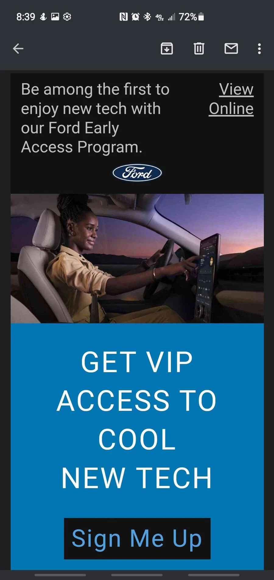 Ford F-150 Received invite for Early Access to BlueCruise update Screenshot_20211125-083948_Gmail