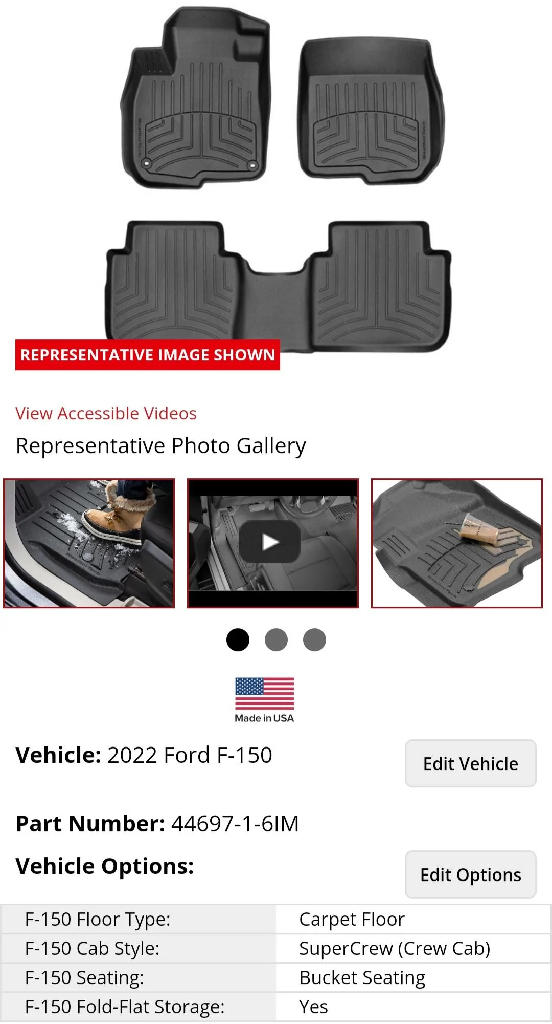 Ford F-150 WeatherTech HP FloorLiner Screenshot_20220131-184658_Chrom