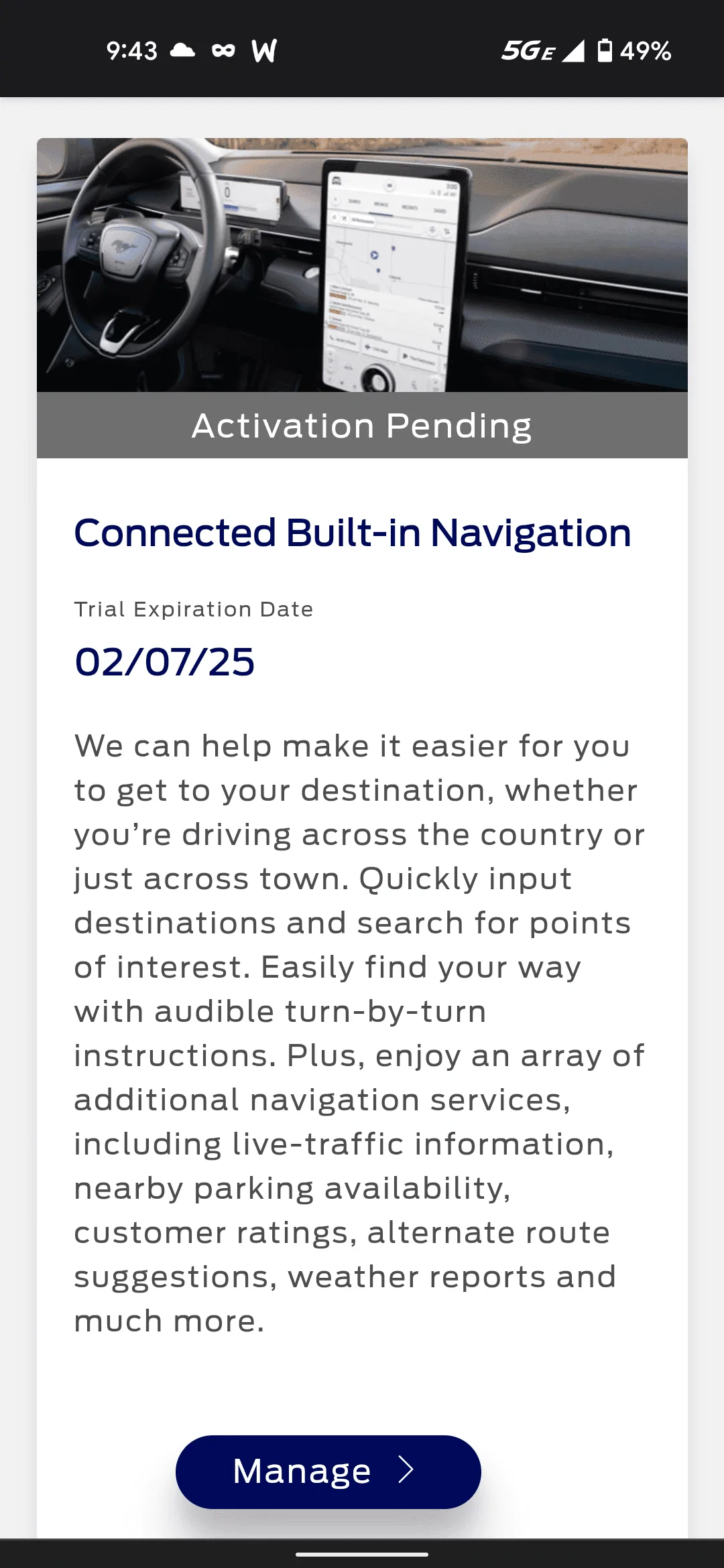 Ford F-150 FordPass activating.. but connected services pending. Screenshot_20220208-214352