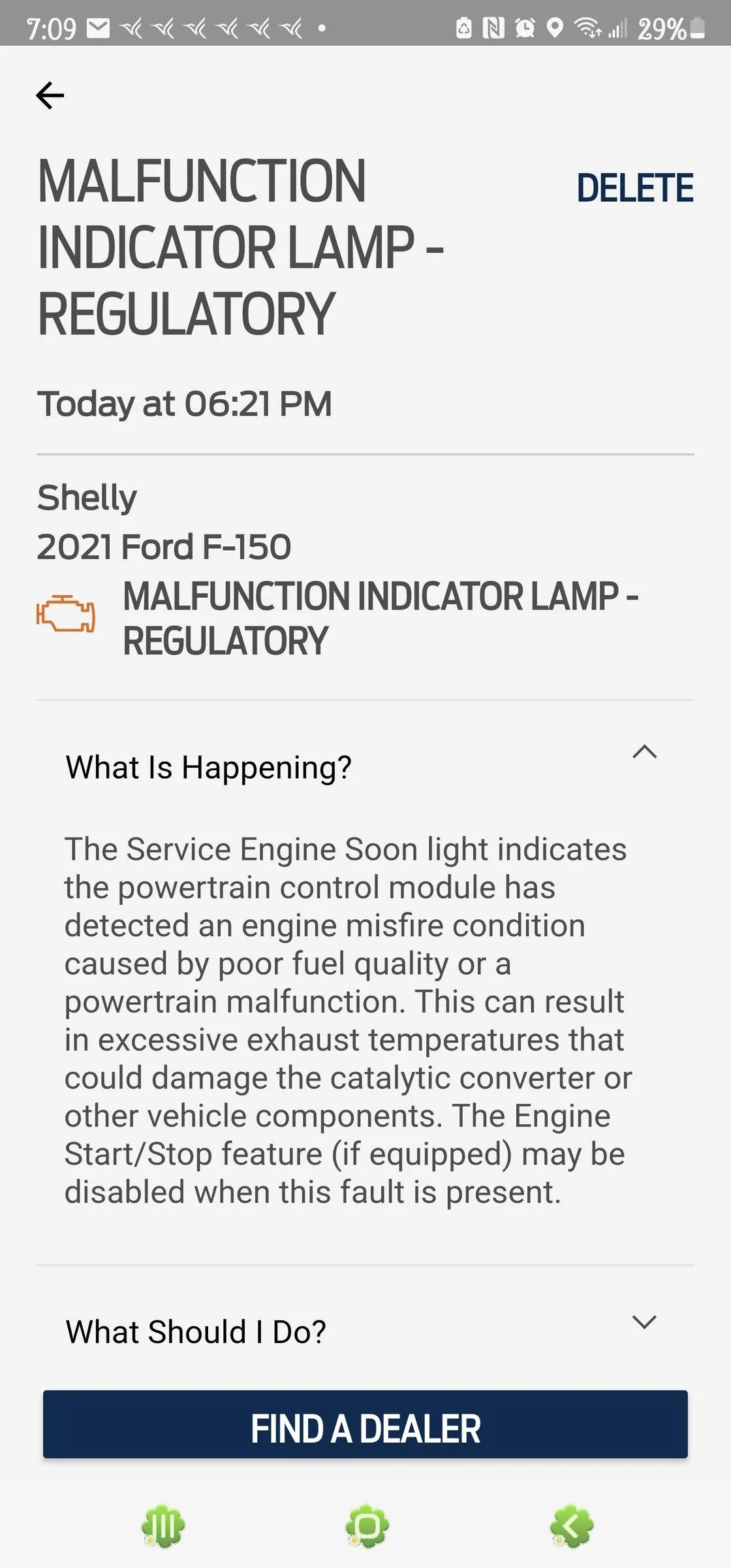 Ford F-150 Powertrain malfunction/ misfire .. Screenshot_20220320-190925_FordPass