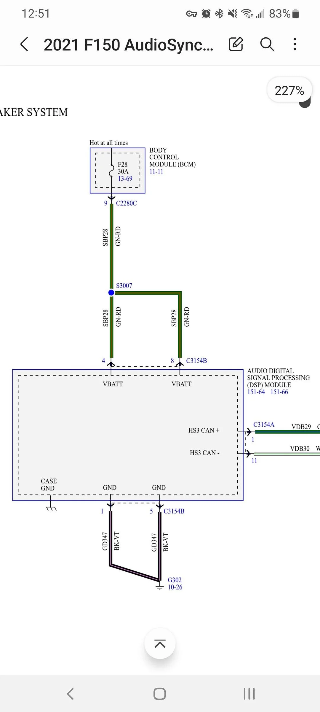 Ford F-150 Adding a Sub to non-unleashed BO system Screenshot_20220326-125134_Samsung Notes