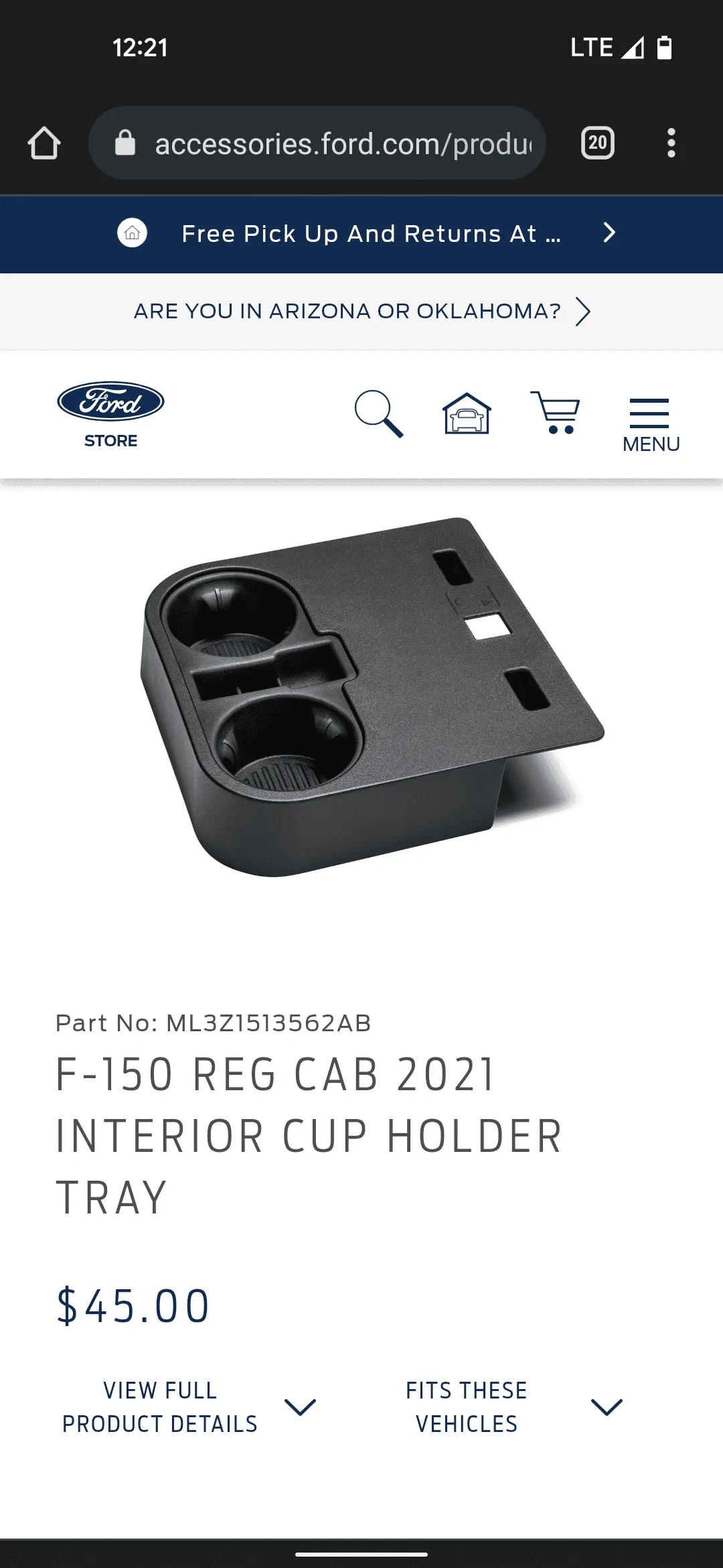 Ford F-150 Lower console flip out cup holder? Screenshot_20220510-122116
