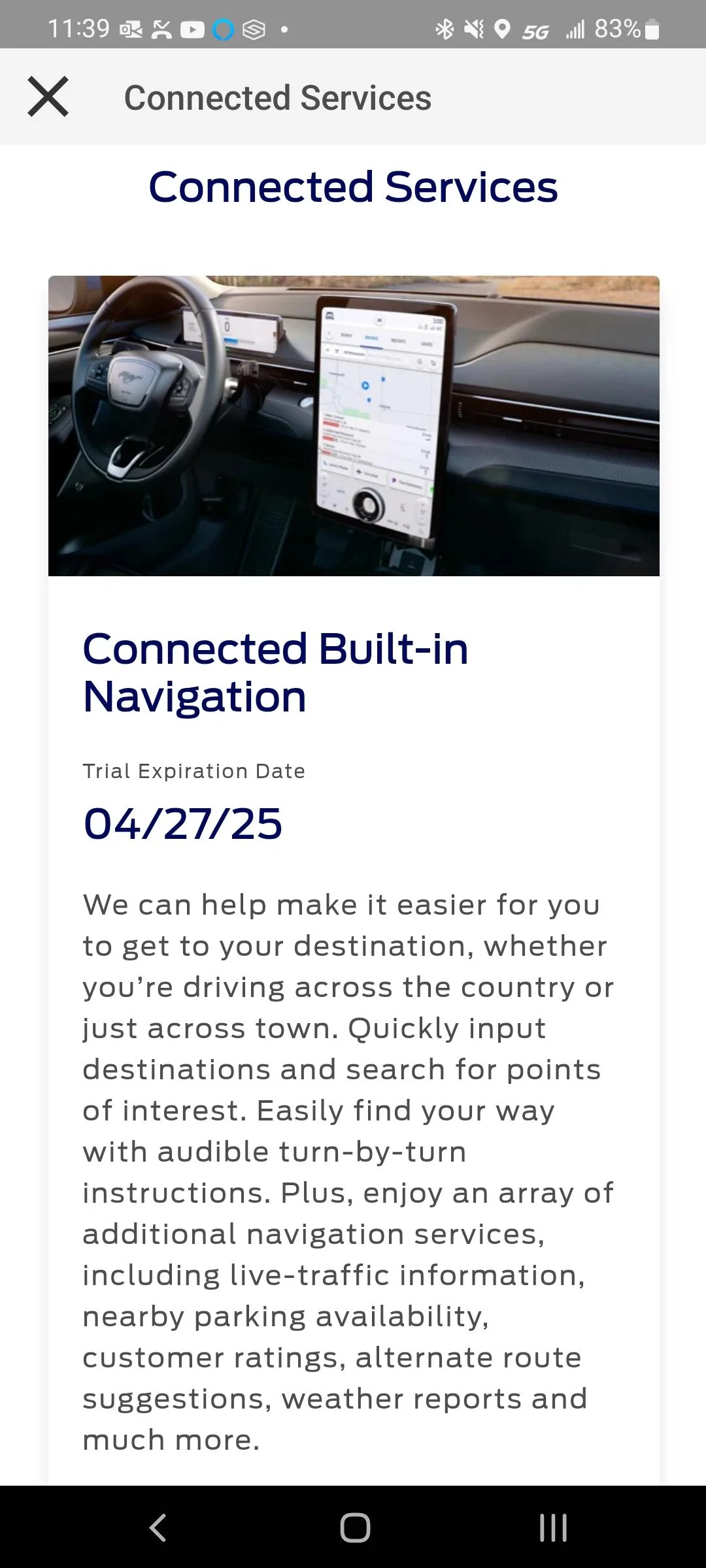 Ford F-150 Connected Navigation and SiriusXM force removal Screenshot_20220521-113955_FordPass