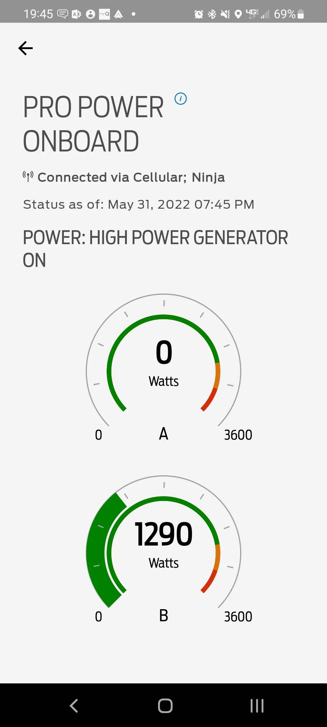 Ford F-150 1.5 HP Air Compressor turns off 7.2 KW generator Screenshot_20220531-194543_FordPass