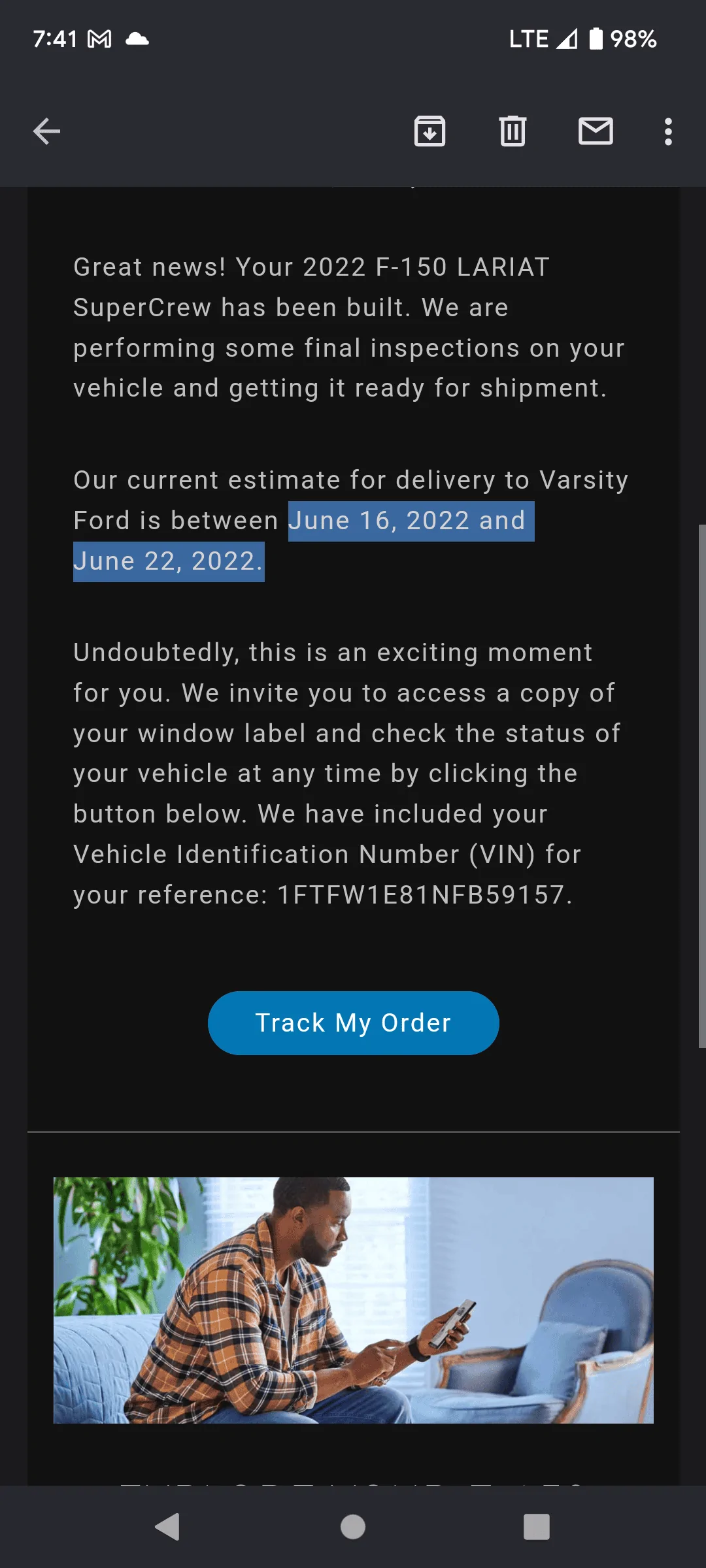 Ford F-150 06/6/22 Build Week Group Screenshot_20220612-074113