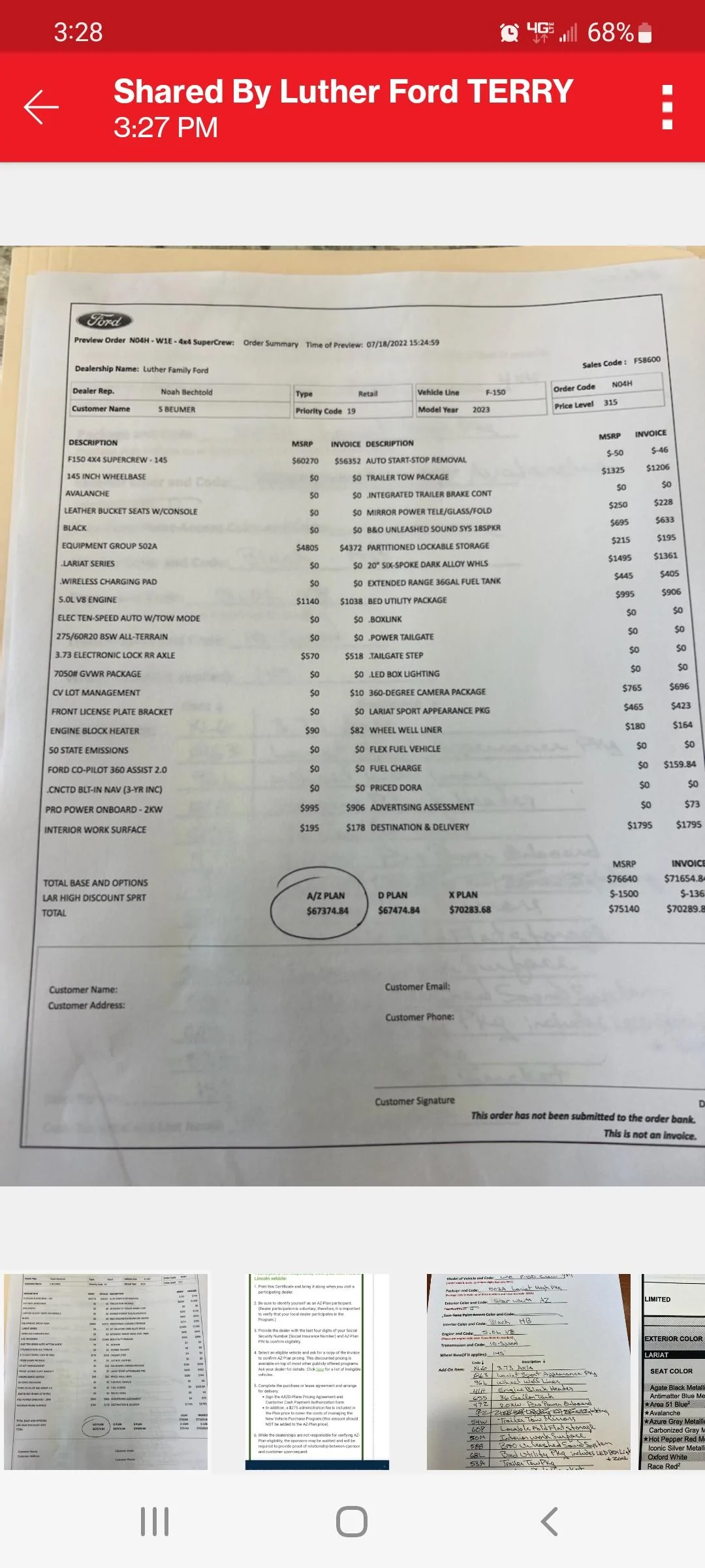 Ford F-150 Access to dealer invoice for x/a plan pricing? Screenshot_20220718-152834_Message+