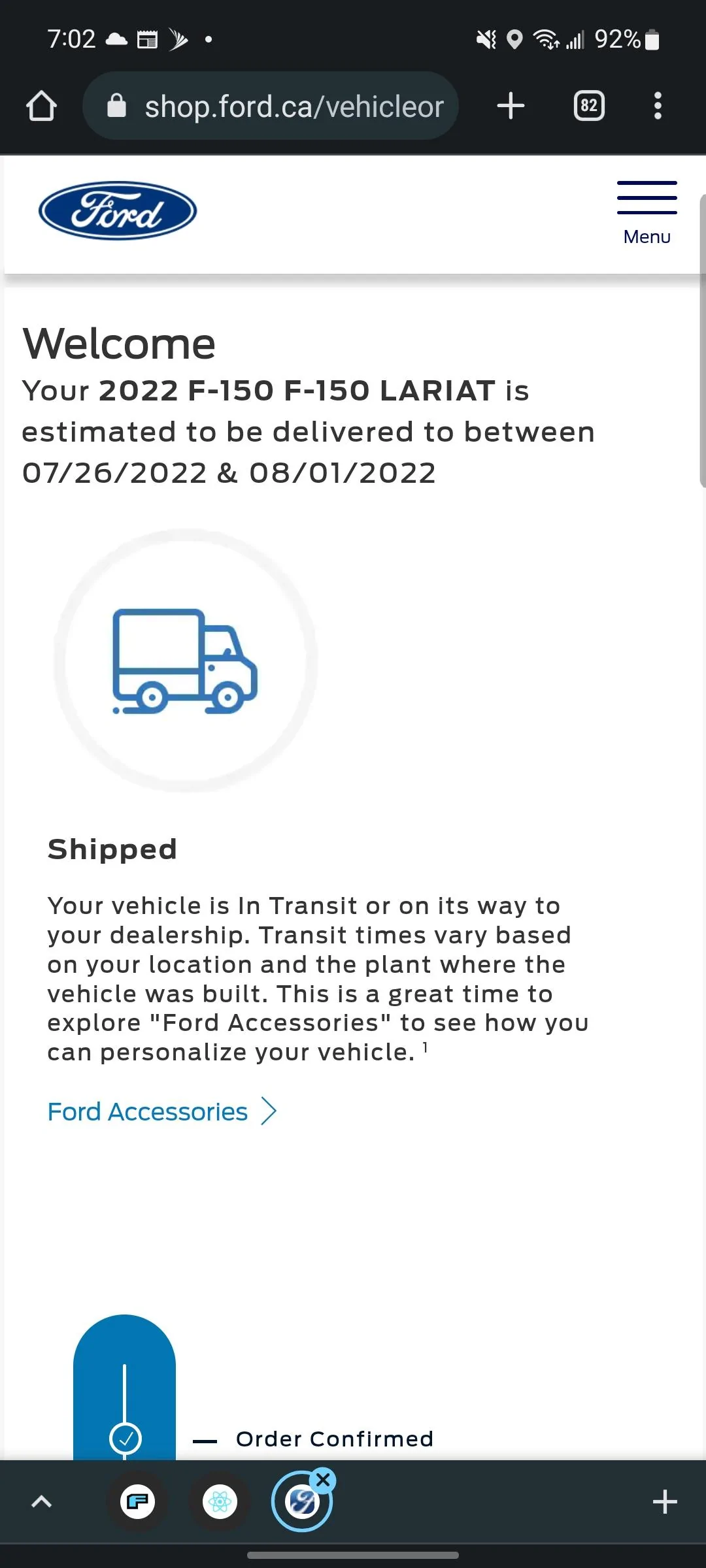 Ford F-150 7/18/22 Build Week Screenshot_20220727-070247_Chrom