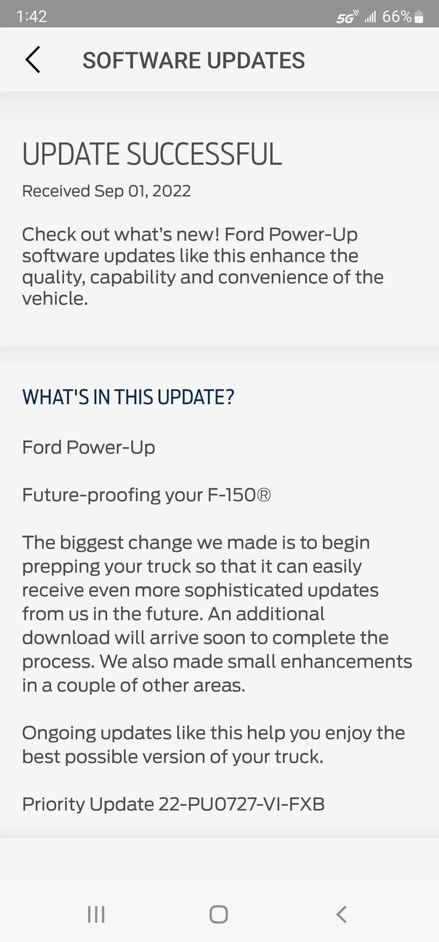 Ford F-150 Latest new software update Screenshot_20220902-134256_FordPass