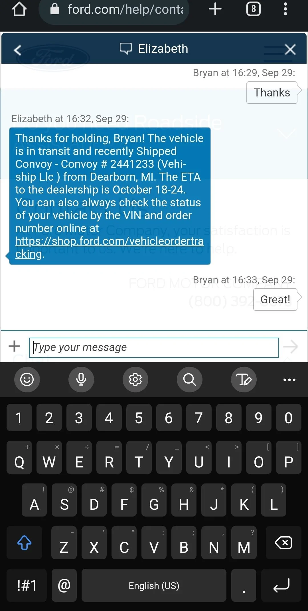 Ford F-150 8/8/2022 Build Week Screenshot_20220929_163411