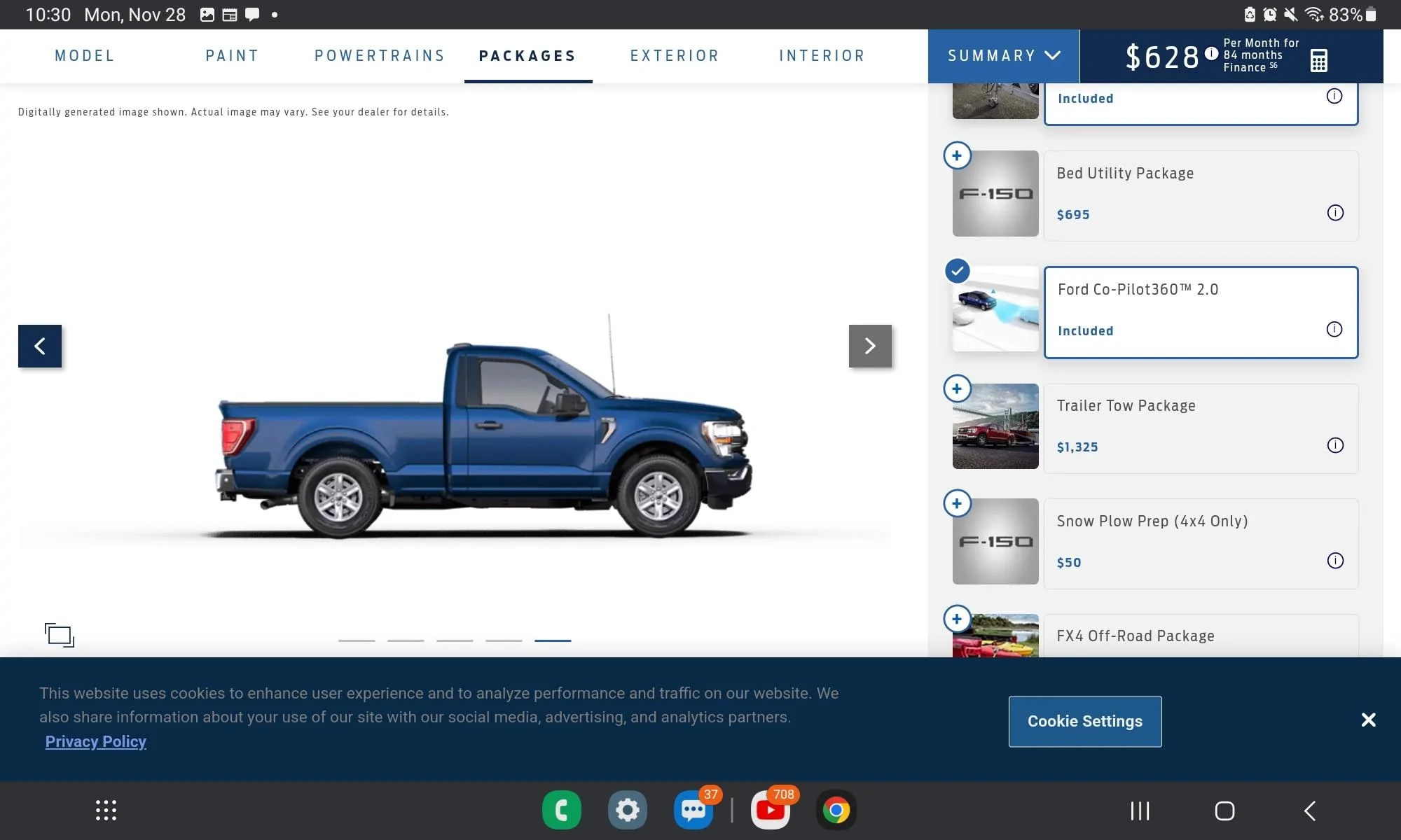 Ford F-150 2023 shipping delays is this normal ? My first ever ordered vehicle Screenshot_20221128_223040_Chrom