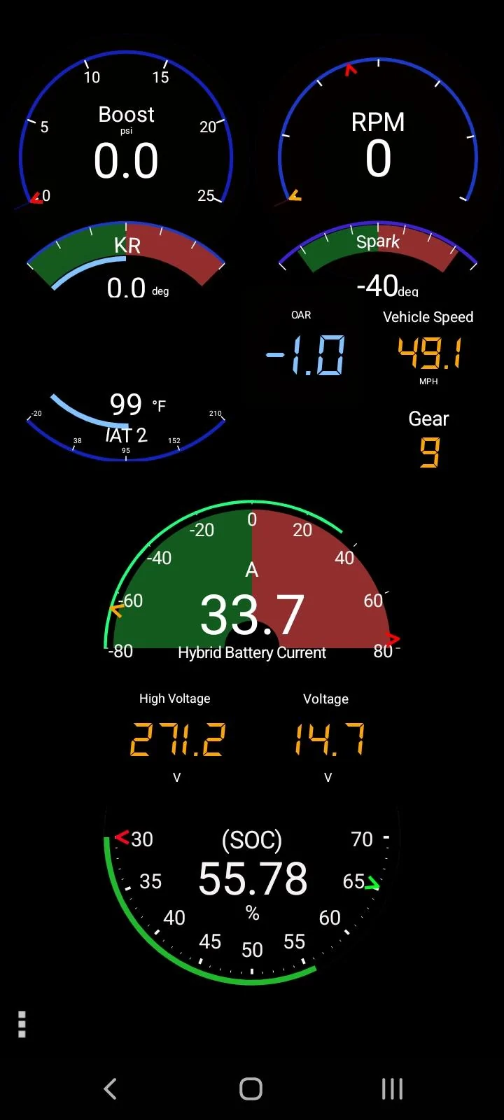 Ford F-150 Normal operations battery vs hybrid Screenshot_20230118-192751