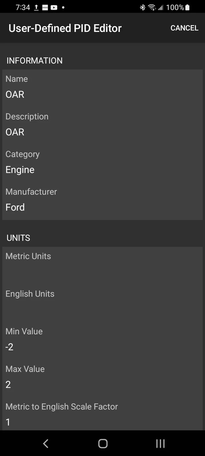 Ford F-150 OBD Fusion PIDs Screenshot_20230122-193415