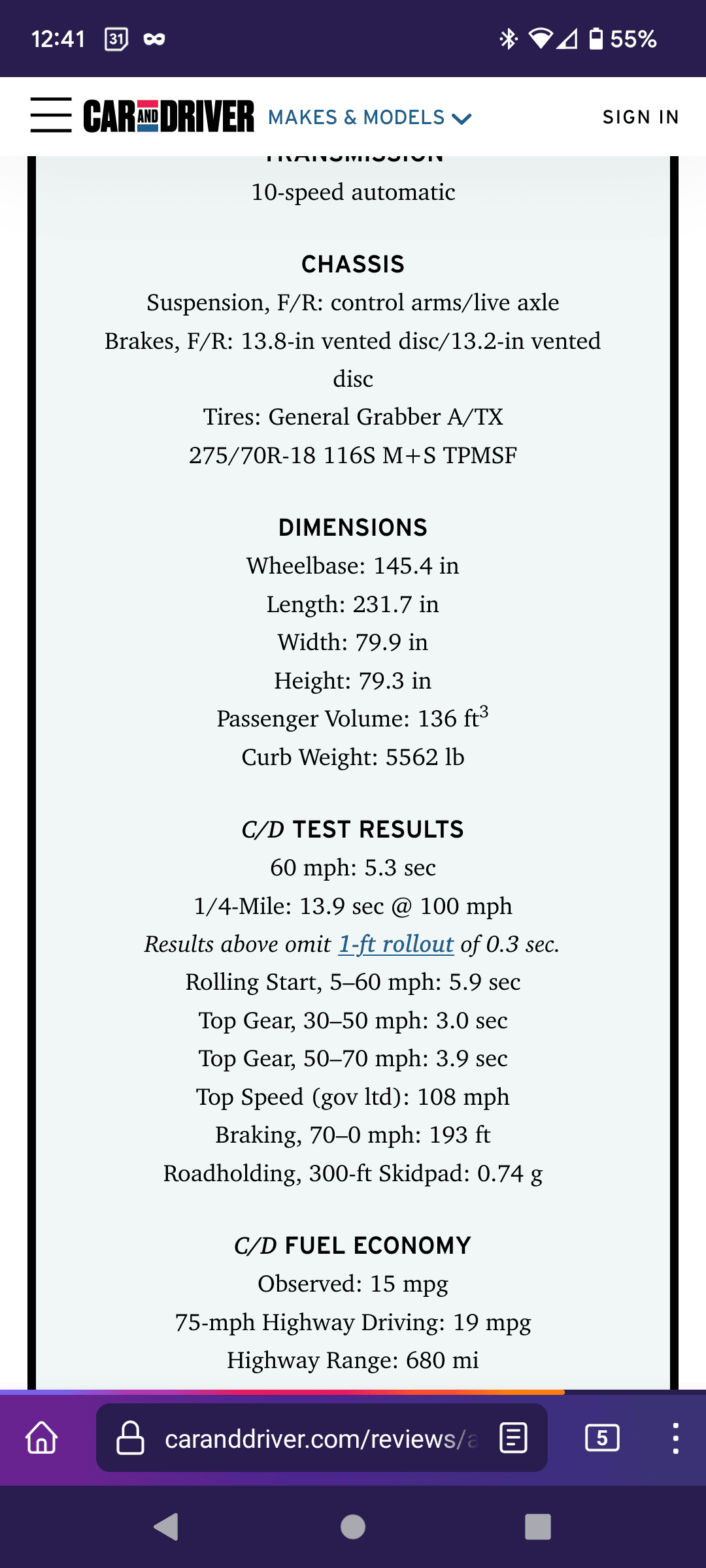 Ford F-150 Powerboost probably slower than Ecoboost Screenshot_20230318-124113
