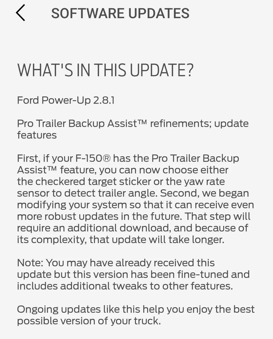 Ford F-150 2021 Job 1 Trucks that aren't getting updates Screenshot_20230330_075017_FordPass