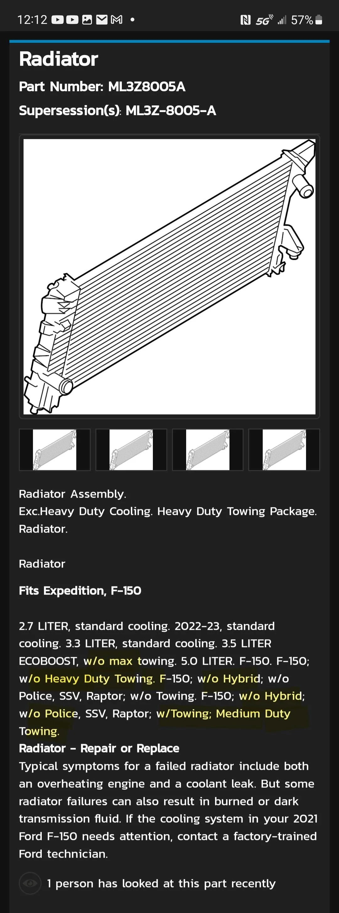 Ford F-150 Trailer Tow Package vs Truck with Addons Funniness Screenshot_20230806_001242_Edg