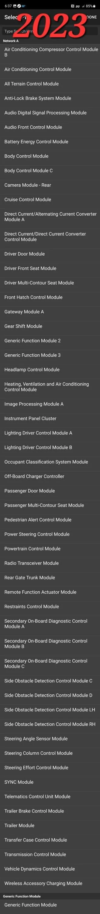 Ford F-150 OBDLink PowerBoost 2023 PID's Now Available Screenshot_20231001_183744