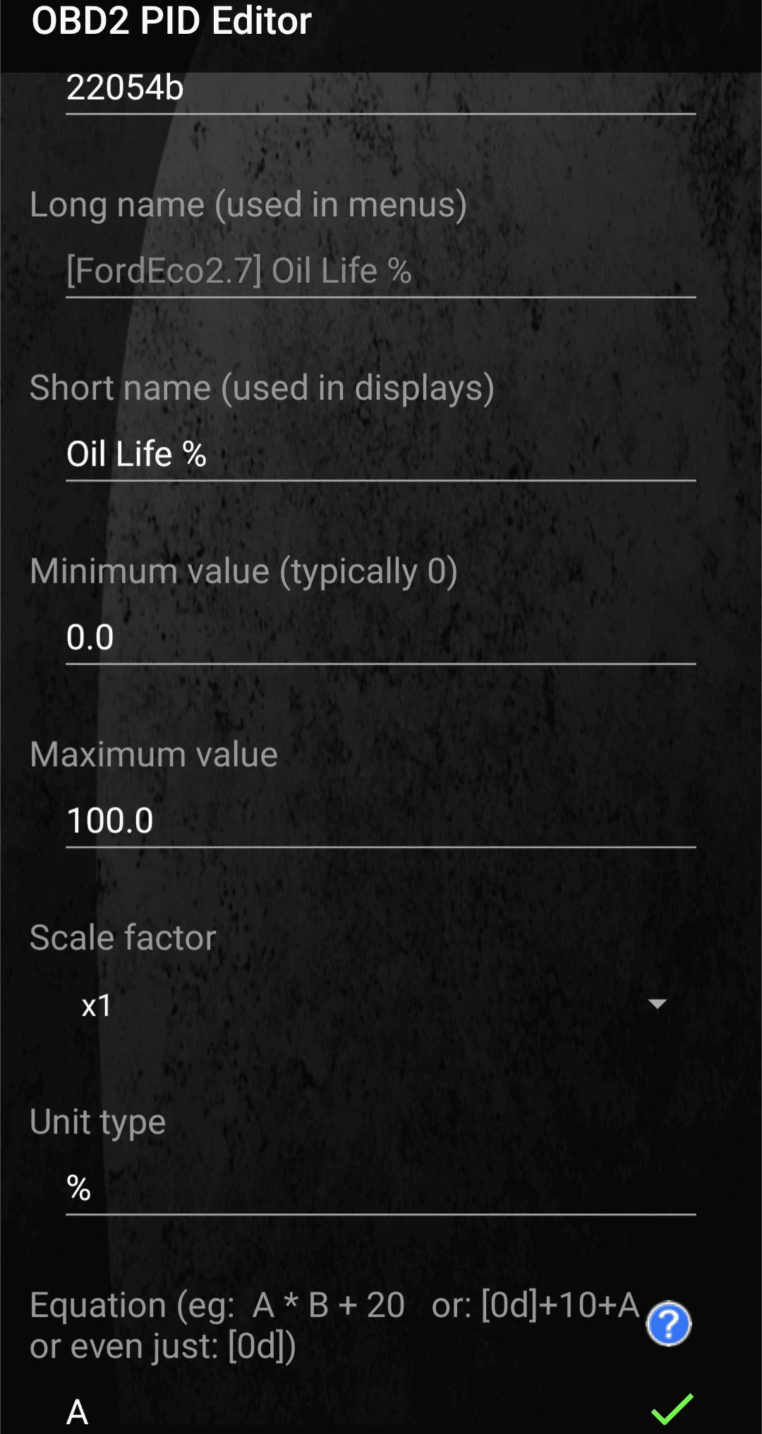 Ford F-150 PID experimenting Screenshot_20231027-191818