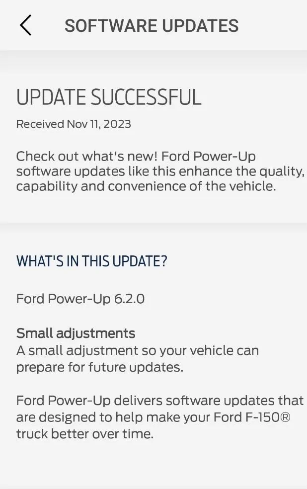 Ford F-150 Ford Power-Up 6.2.0 Screenshot_20231111_134508_FordPass