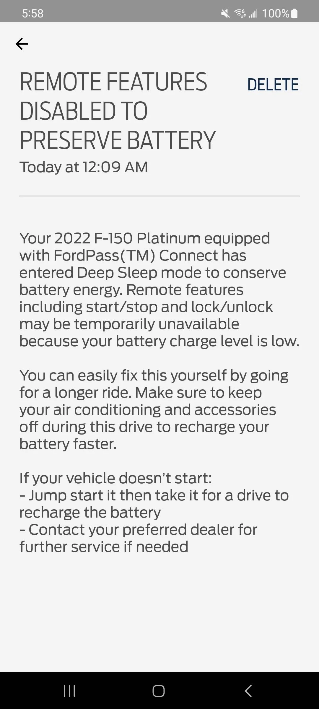 Ford F-150 False FordPass notices... Screenshot_20231119_055807_FordPass