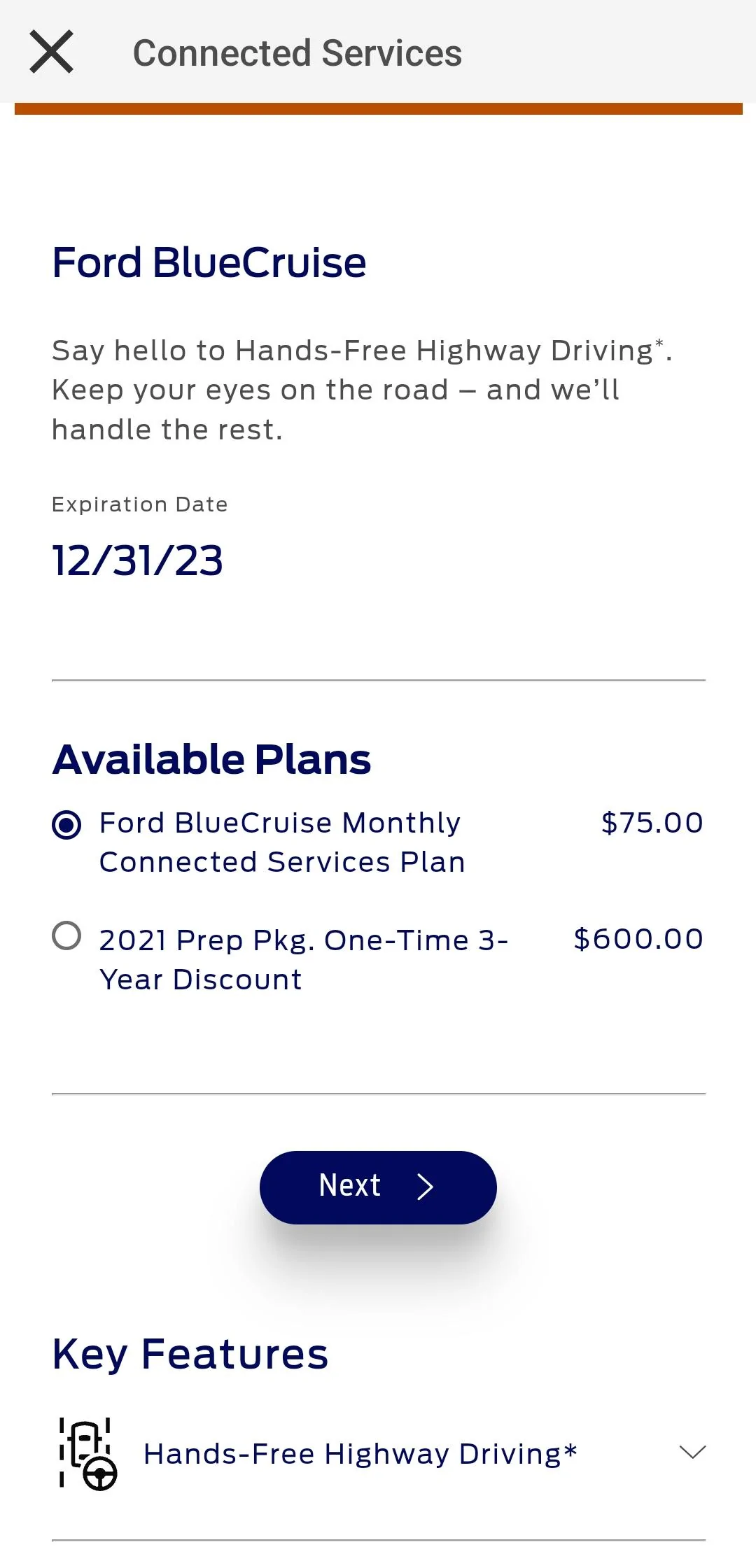 Ford F-150 Ford Blue Cruise expiration email Screenshot_20231201_102155_FordPass