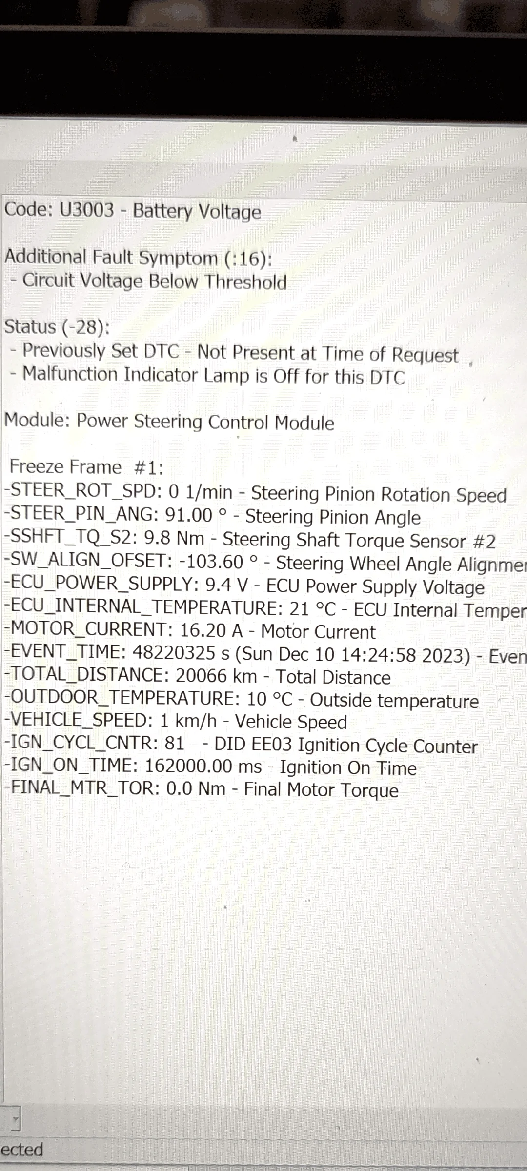 Ford F-150 Power Steering Loss Screenshot_20231216-103510